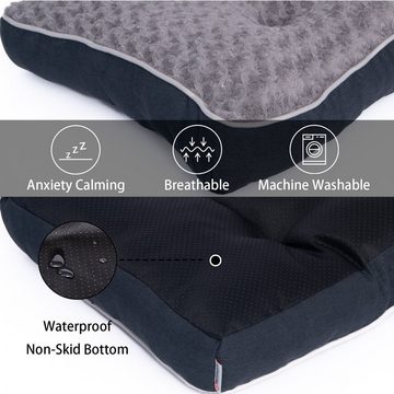 Warenhammer Tierbett Premium Hundebett, Hundesofa, Hundekissen, Flauschiger Plüsch, Flauschiger Plüsch, verschiedene Größen, Extra Halteschlaufe, Anti Rutschboden