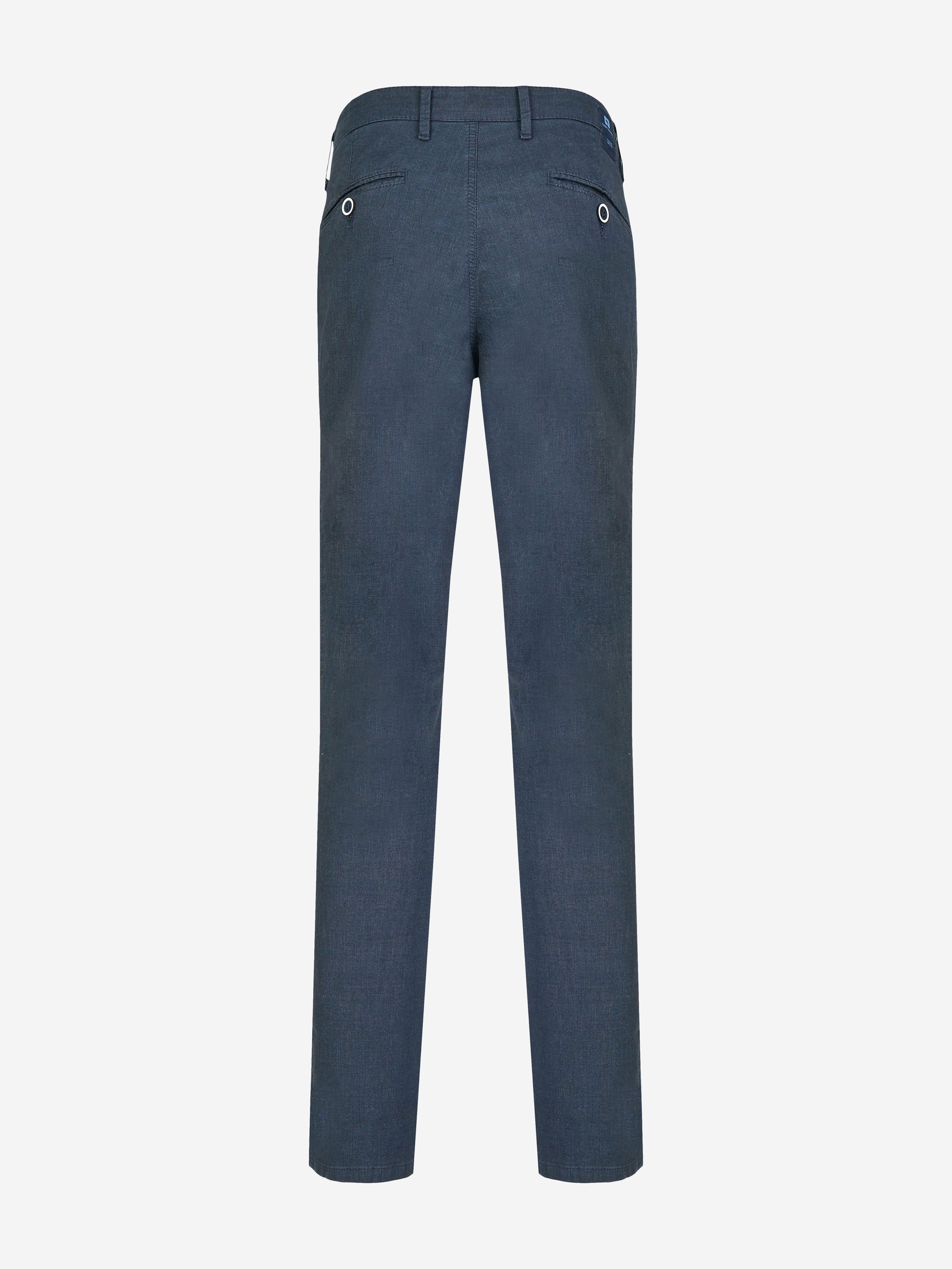 Club of Comfort Chinohose Chino/Flat Front Hose GARVEY 6910 - dunkelblau - Herrenhose - 255 ["Wool-Look ist die hautsympathische Alternative zur klassischen