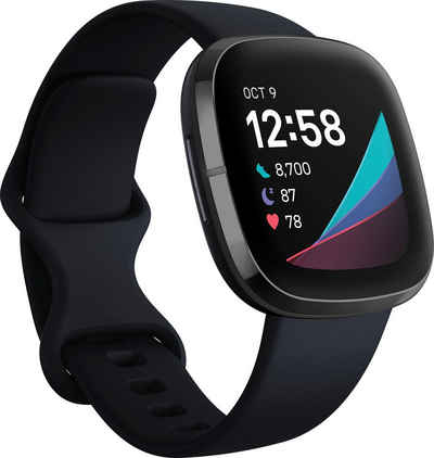 fitbit Sense Smartwatch (4,32 cm/1,7 Zoll, FitbitOS5), inkl. 6 Monate Fitbit Premium