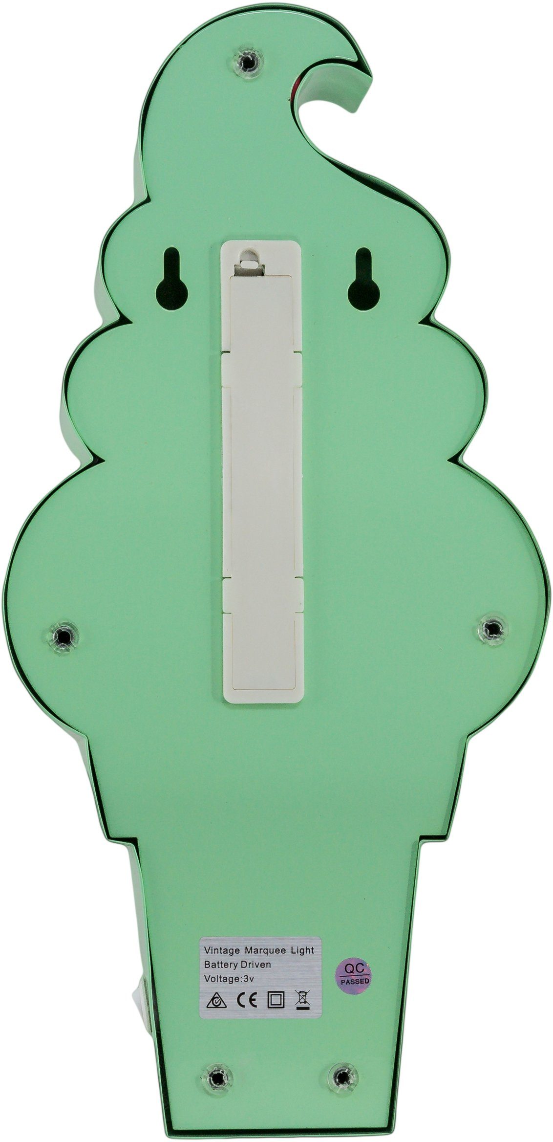 MARQUEE LIGHTS LED Dekolicht Icecream, LED fest integriert, Warmweiß, Wandl günstig online kaufen