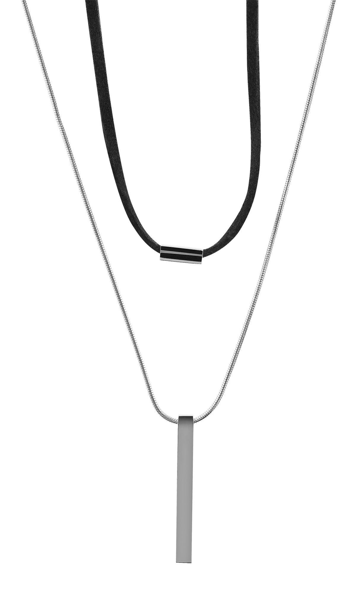 AKZENT Kette mit Anhänger Noel, silberfarbig, langlebig, Damen Kette mit AnhÃ¤nger
