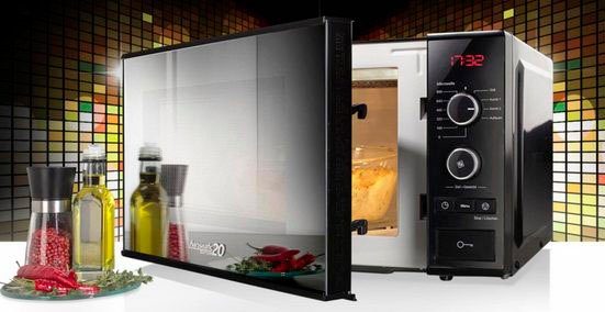 Hanseatic Mikrowelle 63147329, 2 in 1, Grill, 20 l, Grill, 9 Automatikprogramme, Auftaufunktion