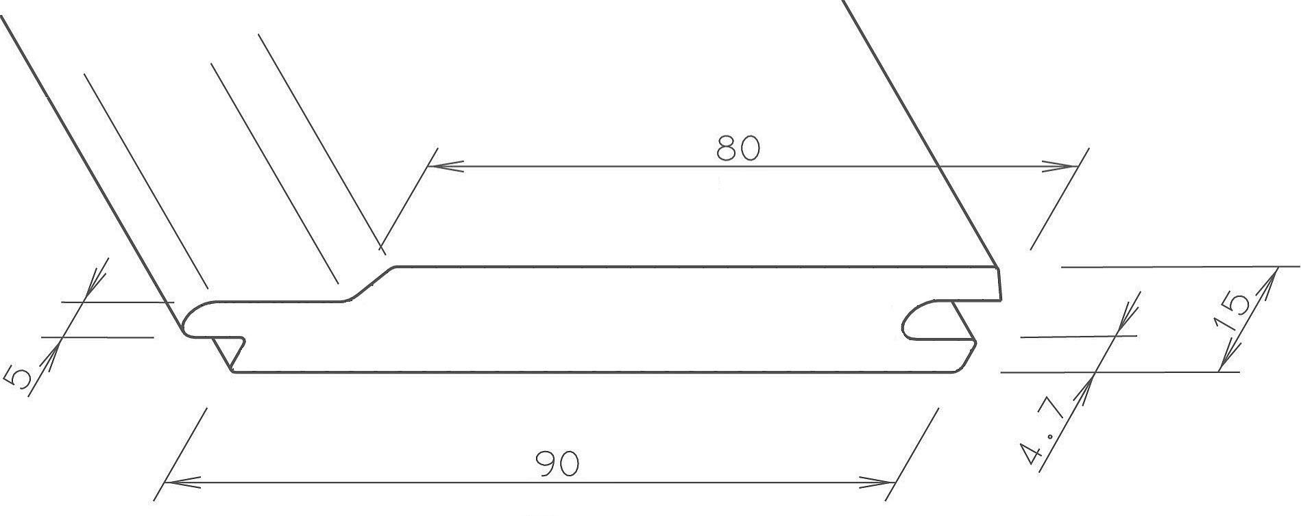 Tetzner & Jentzsch Verkleidungspaneel Federprofile, einseitig 5,4 und cm, Kömapan Massiv-Profil, 9x600 Massive Nut 10-tlg., m) BxL: foliert (Spar-Set, anthrazitgrau