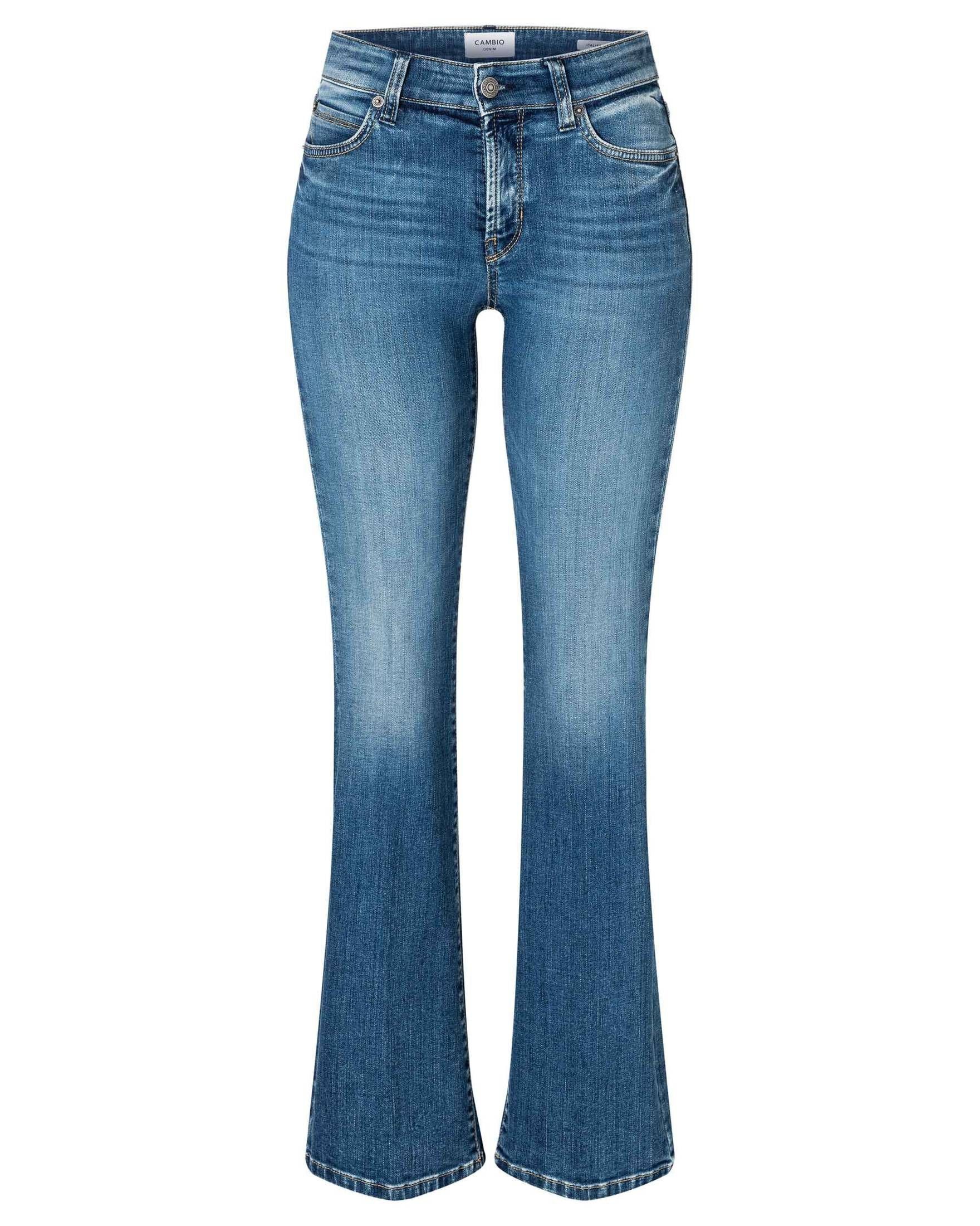 Bootcutjeans Damen Cambio (1-tlg) 5-Pocket-Jeans