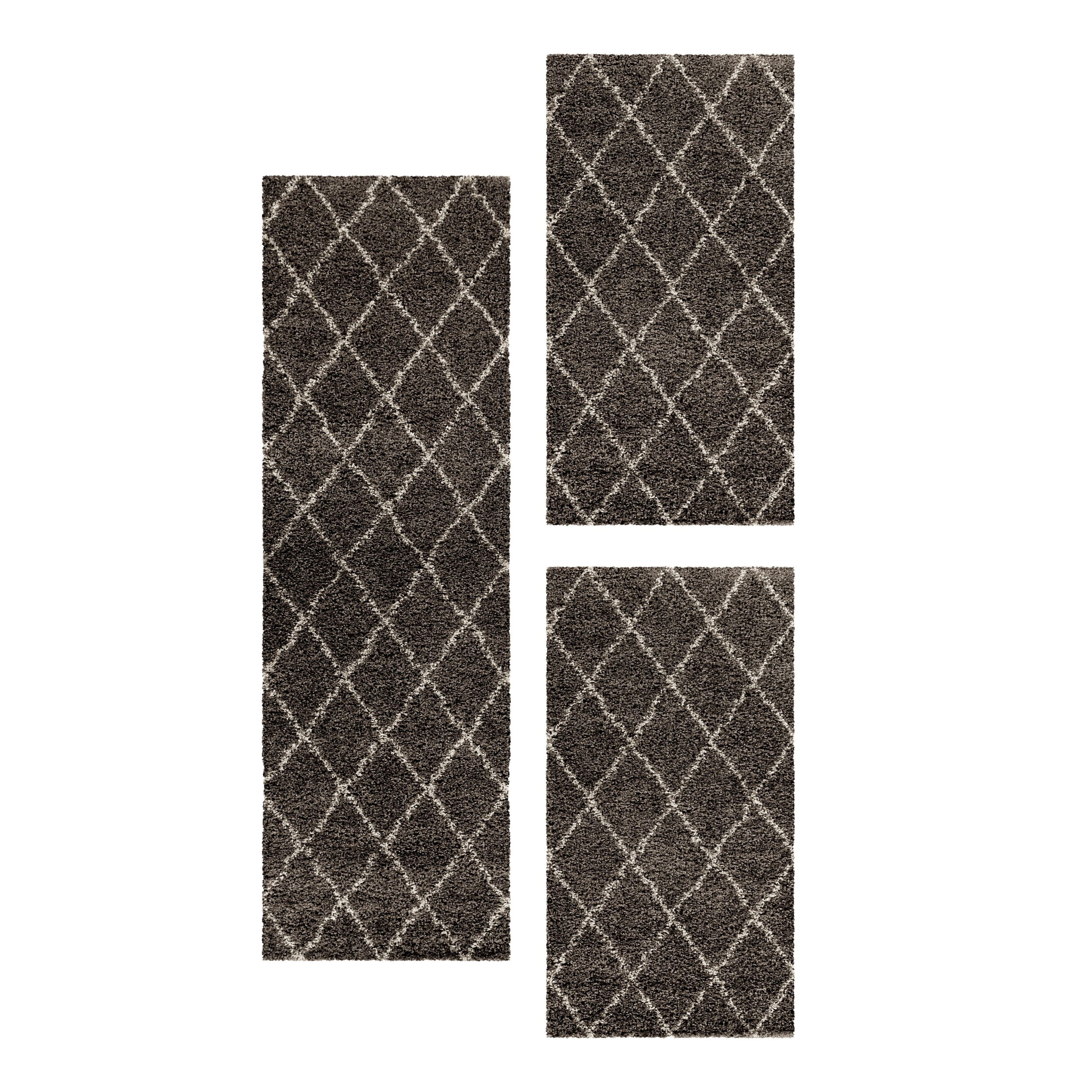 SIMPEX24 Hochflor-Bettumrandung Geometrisch Design, Höhe 30 günstig online kaufen