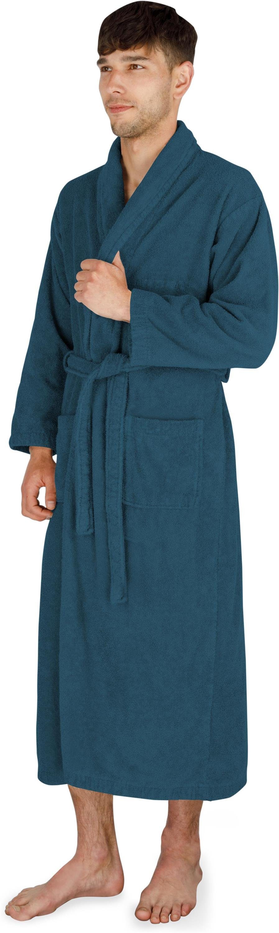 normani Unisex-Bademantel Unisex Baumwoll-Bademantel 450 g/m² Flee, 122, Bi günstig online kaufen