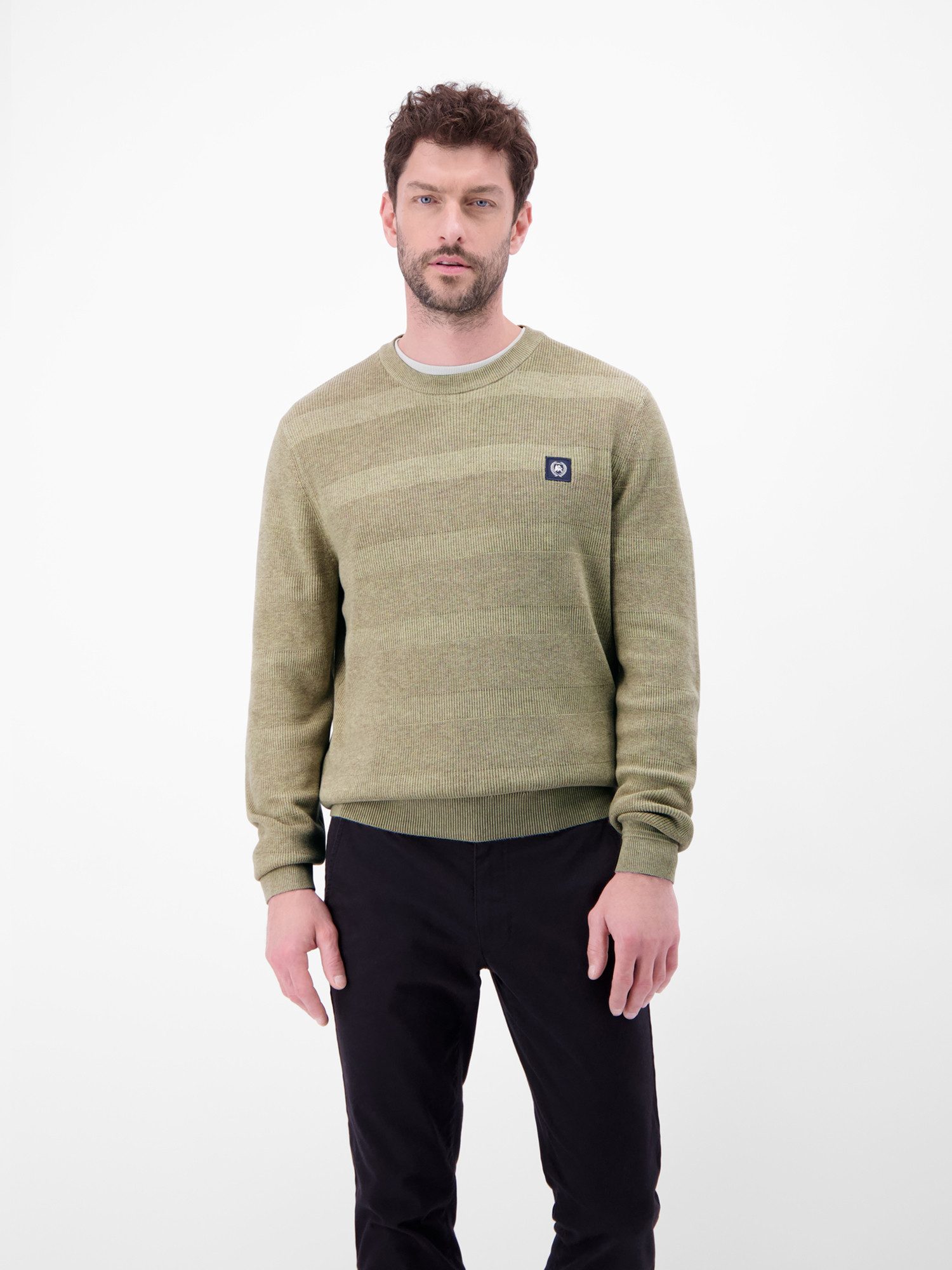 Strickpullover Strickpullover für Herren, tonal gestreift