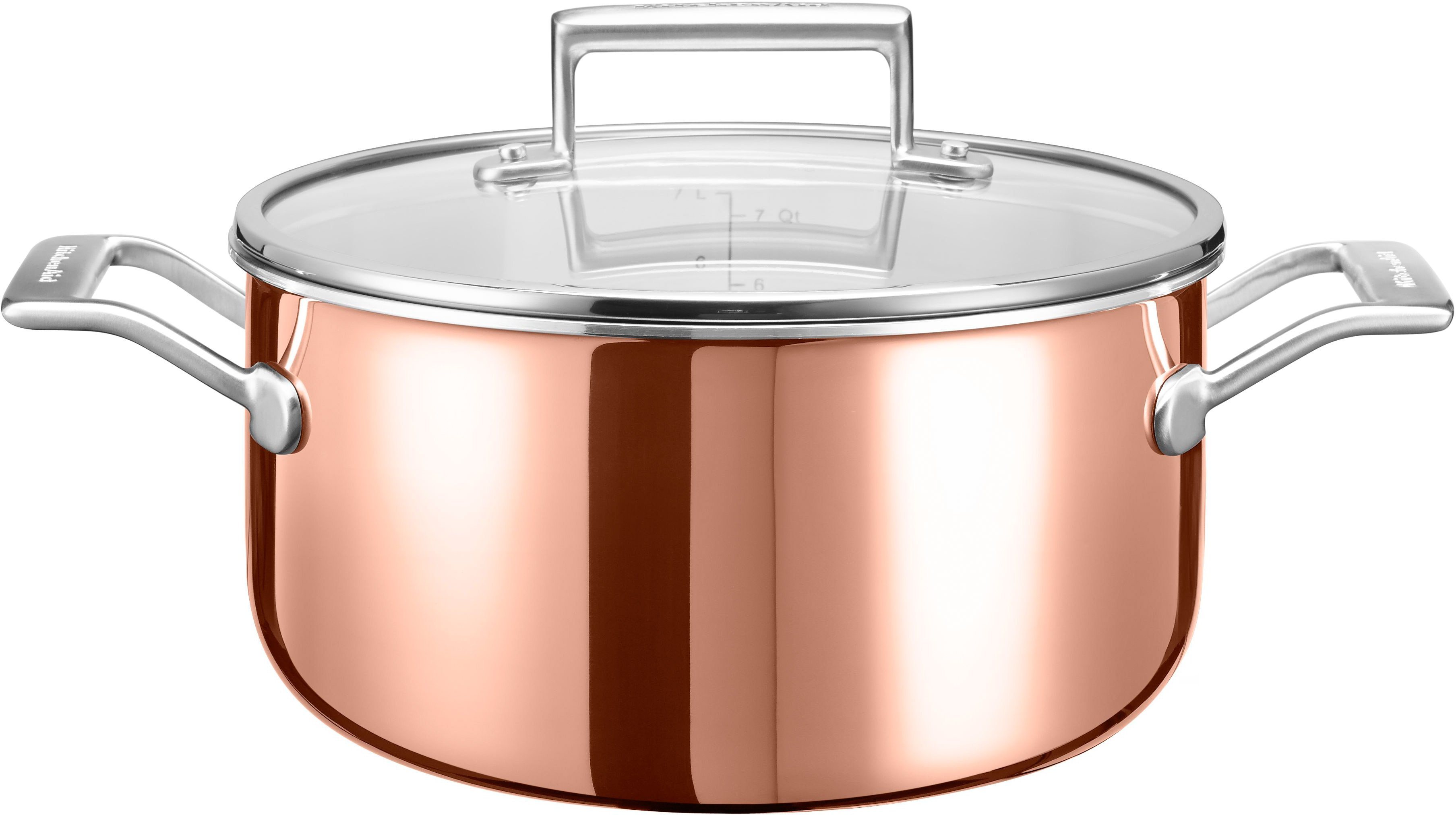 Kochtopf mit Deckel, Edelstahl, Induktion Kochtopf mit Deckel, Edelstahl, Induktion