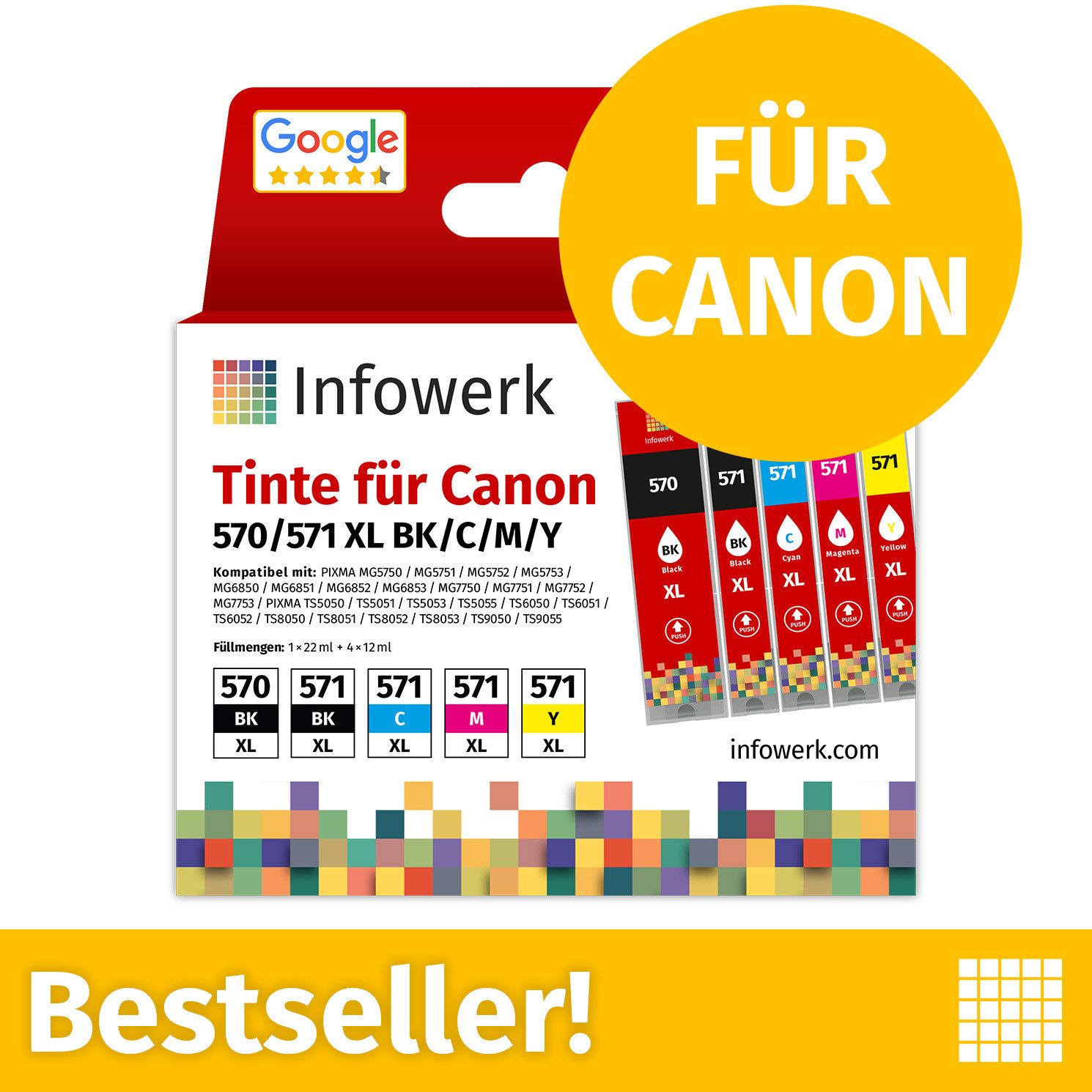 Infowerk Tintenpatrone (3-tlg)