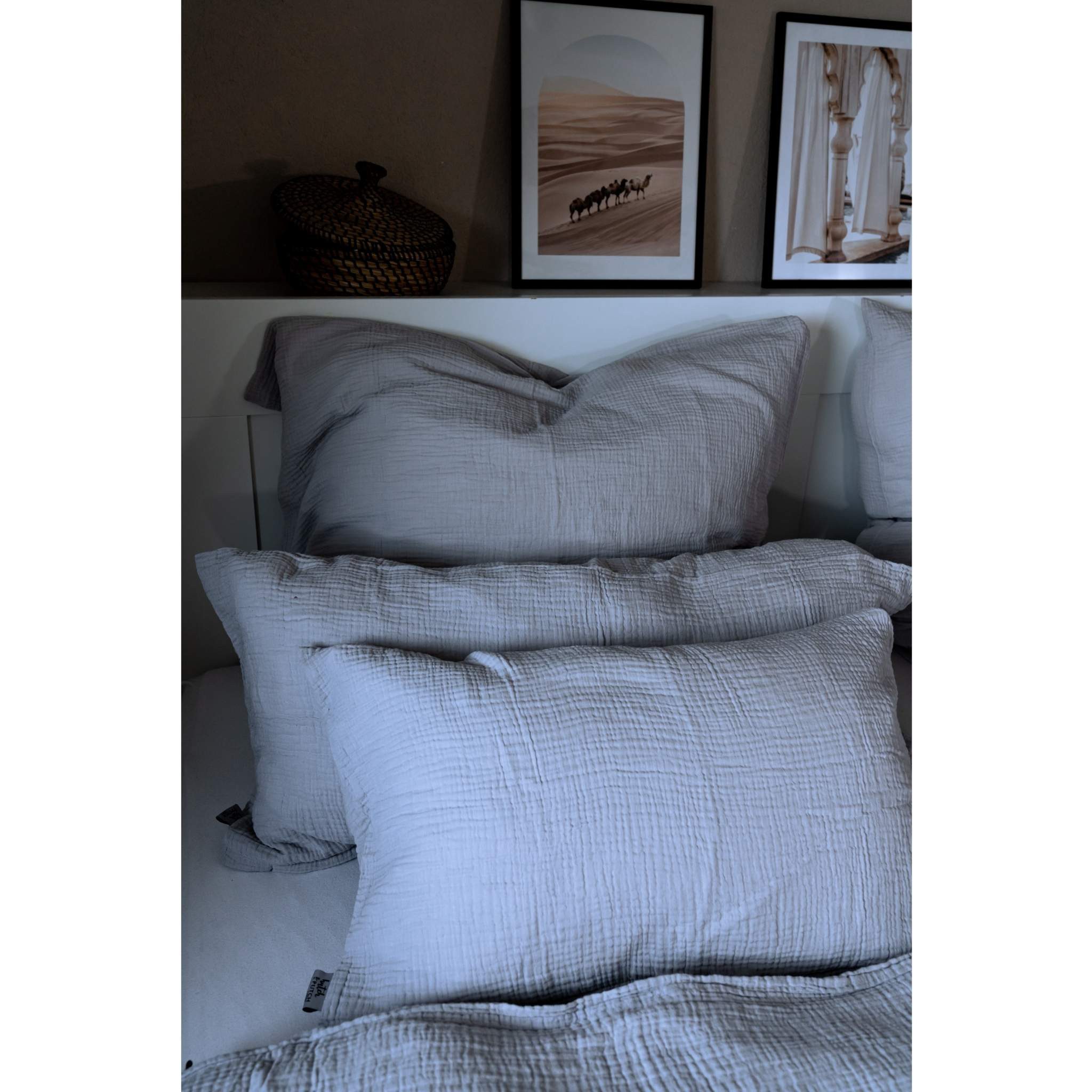 hutch&putch Kissenbezug Musselin Kopfkissenbezug - Kissenhülle - 100% Bio-B günstig online kaufen