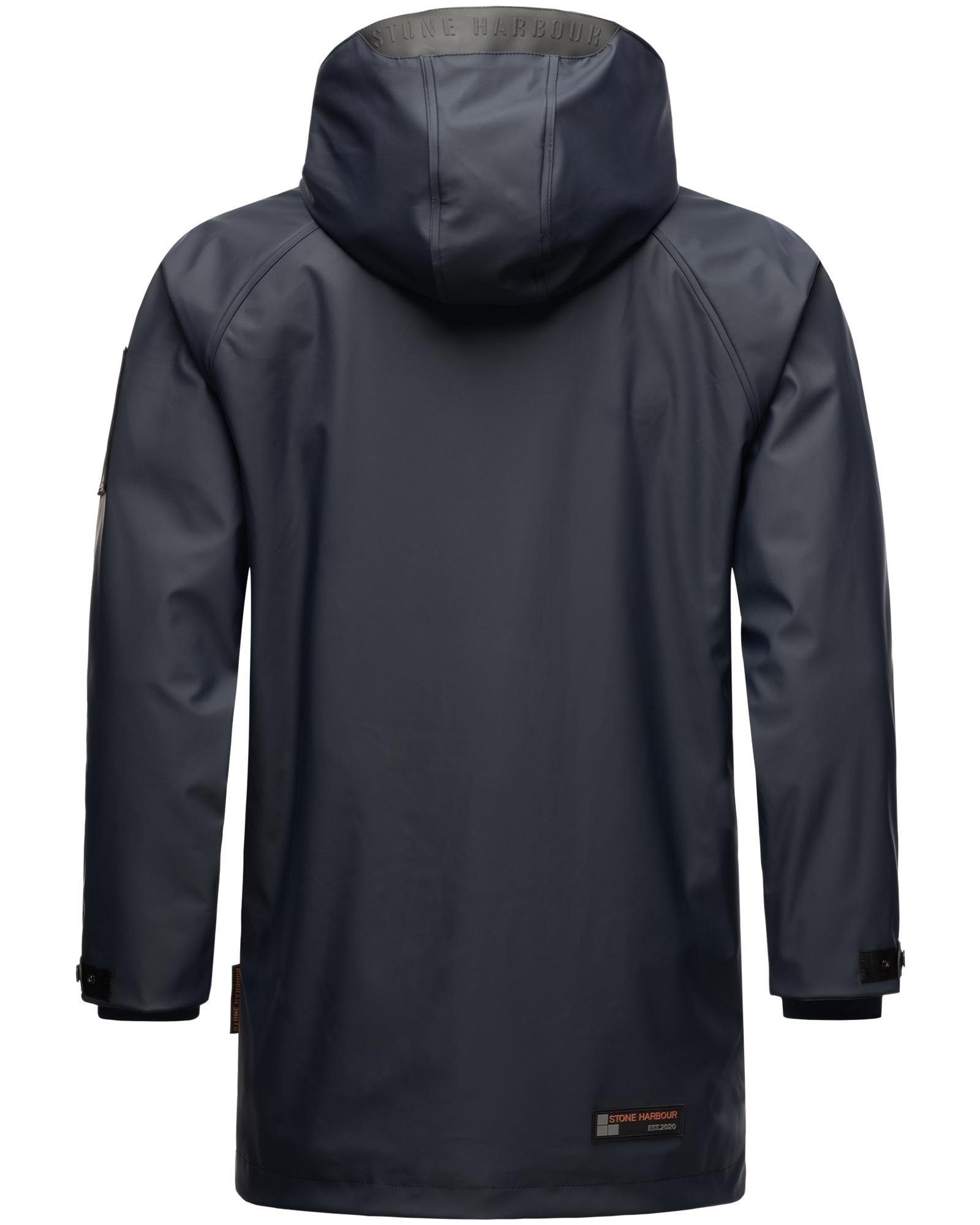 Stone Harbour Regenjacke Rihaa Gummierter Regenparka mit Fleece-Innenfutter