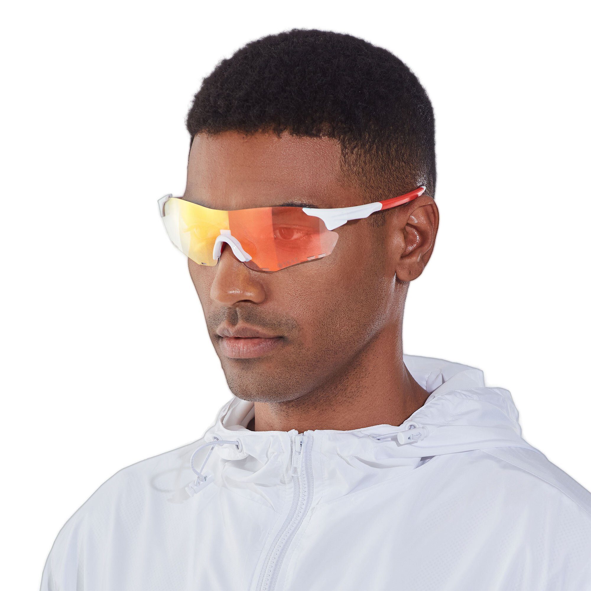 YEAZ Sportbrille SUNELATION sport-sonnenbrille weiß/rot, Sport-Sonnenbrille weiß / rot
