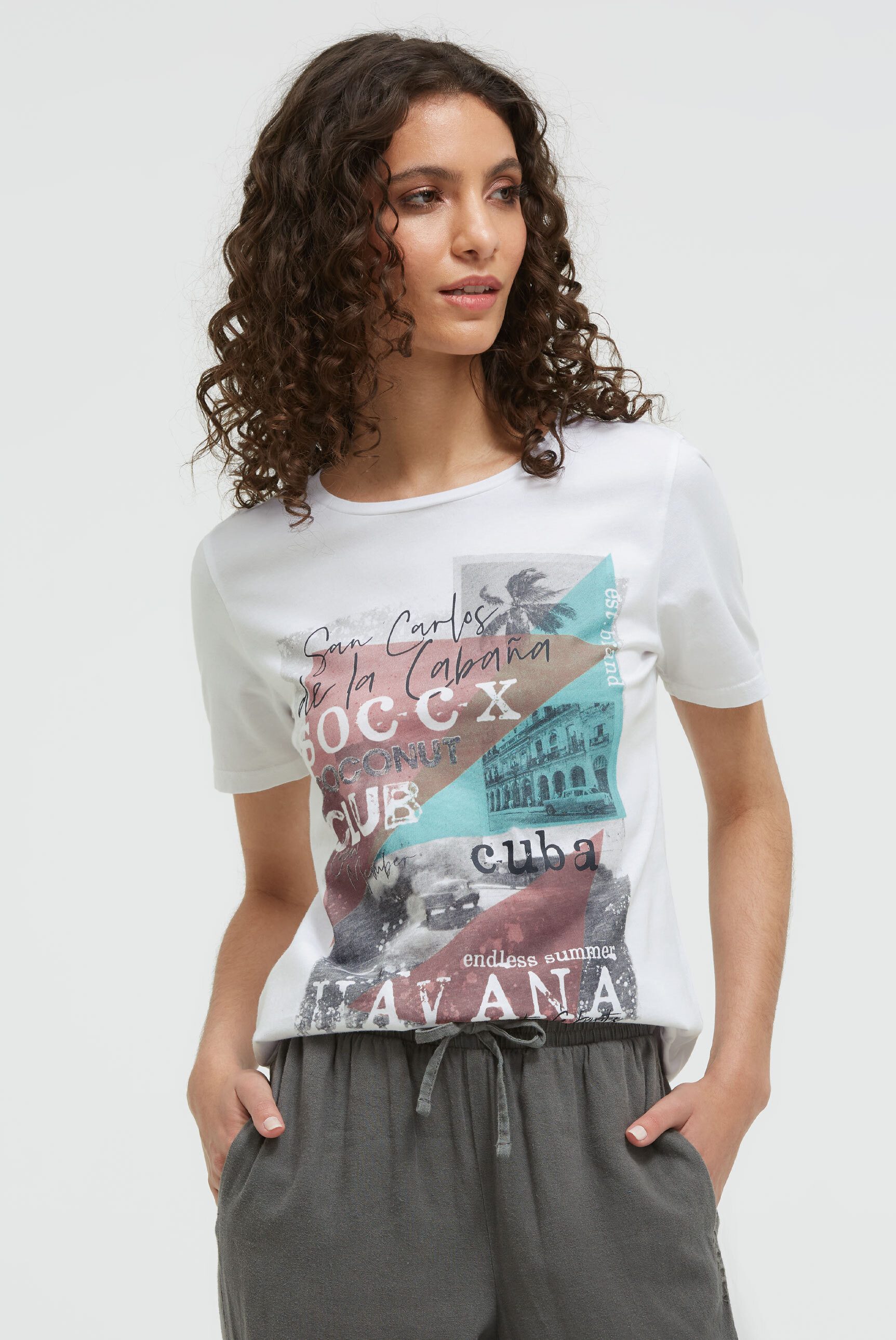 SOCCX Rundhalsshirt mit Necktape