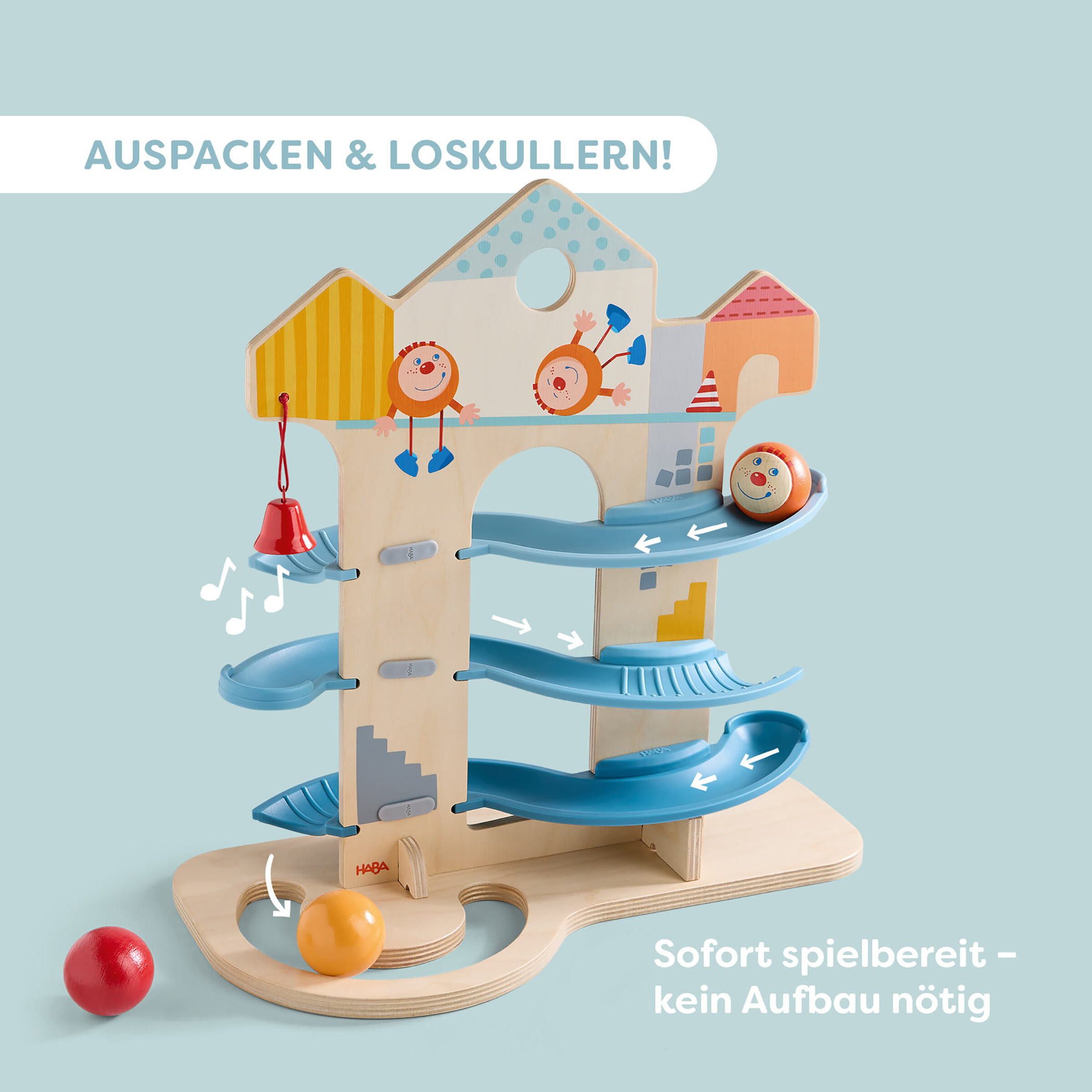 Haba Kugelbahn Kugelbahn Stand-Kugelbahn Kullerhaus 2012255001