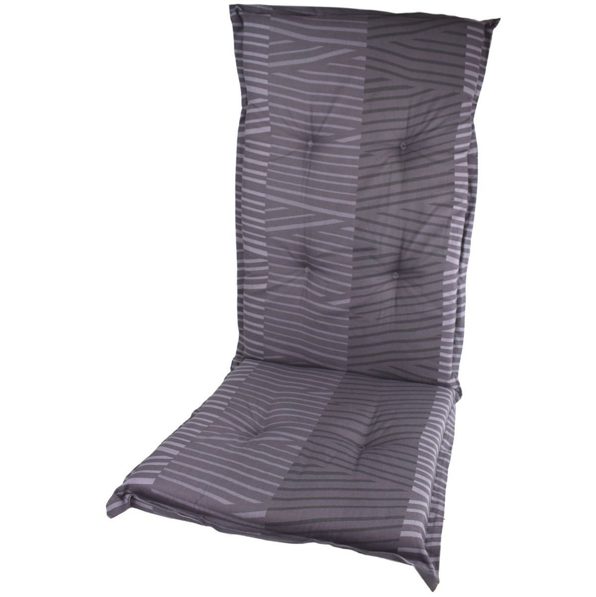 sungarden Hochlehnerauflage Gartenstuhl-Sitzpolster 117 x 49 x 6 cm Steg & 6-Punkt-Steppung, (1 St), inkl. Befestigung