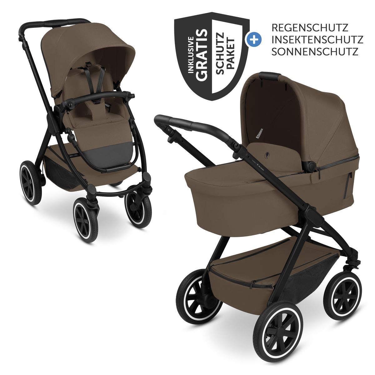 Kombi-Kinderwagen Samba 2 - Dark Beige