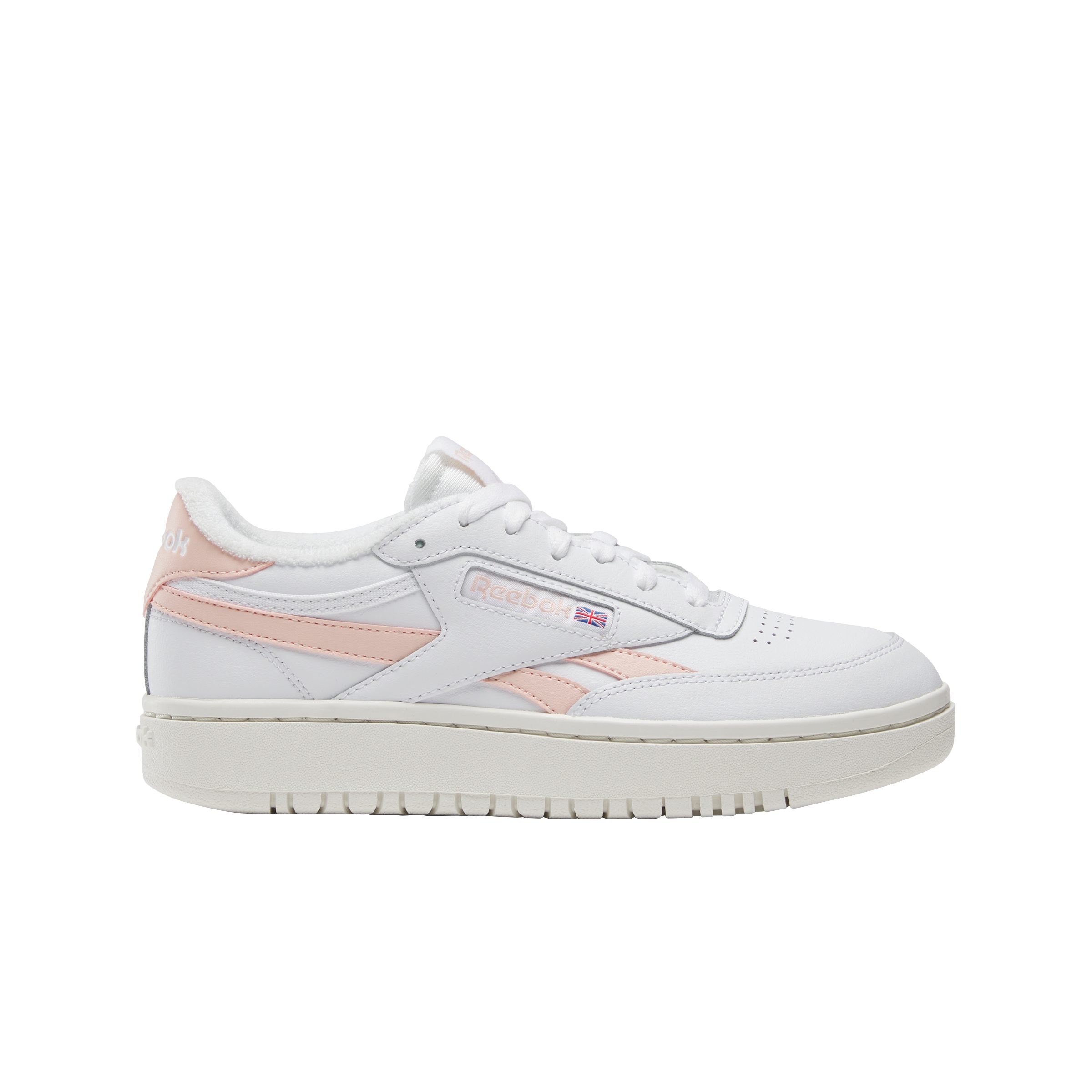 DOUBLE C weiß-rosa Plateausneaker Reebok Classic CLUB