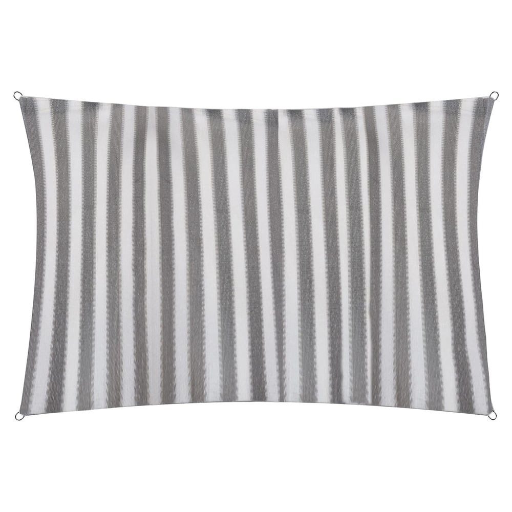 OUTLET-NORD Sonnensegel Lumaland Rechteckig 3x4 Grau-Weiß UV-Schutz Segel wasserabweisend HDPE