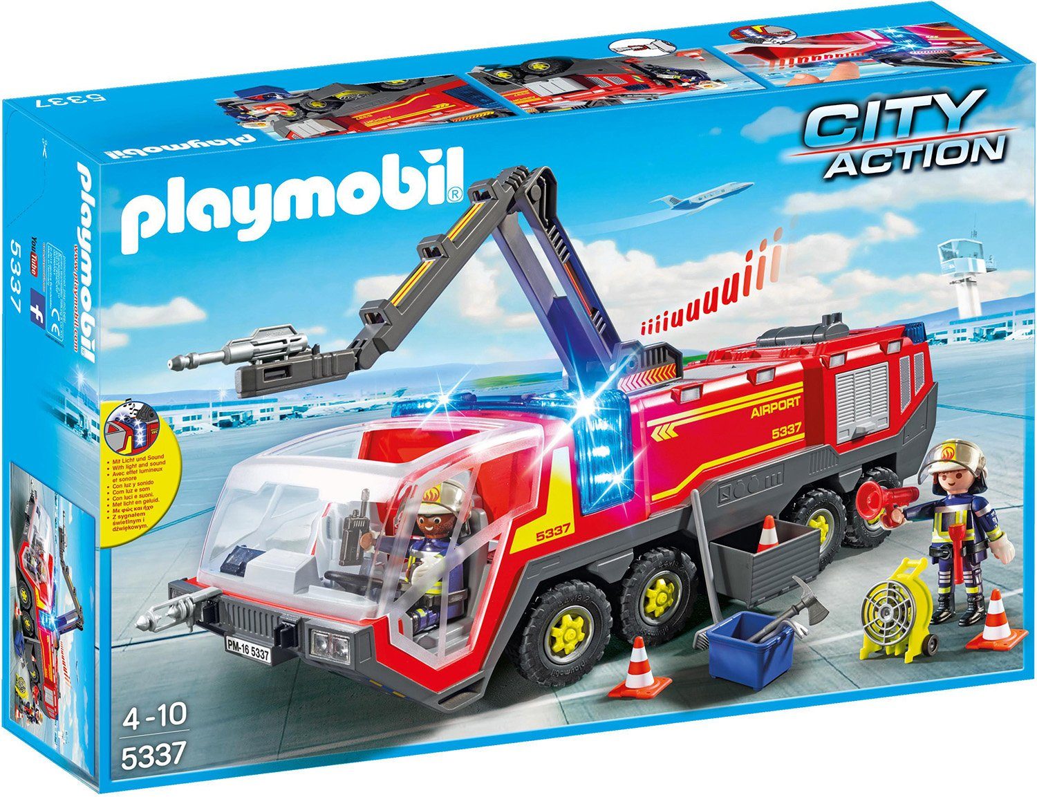Playmobil® Konstruktions-Spielset »Löschfahrzeug mit Licht und Sound
