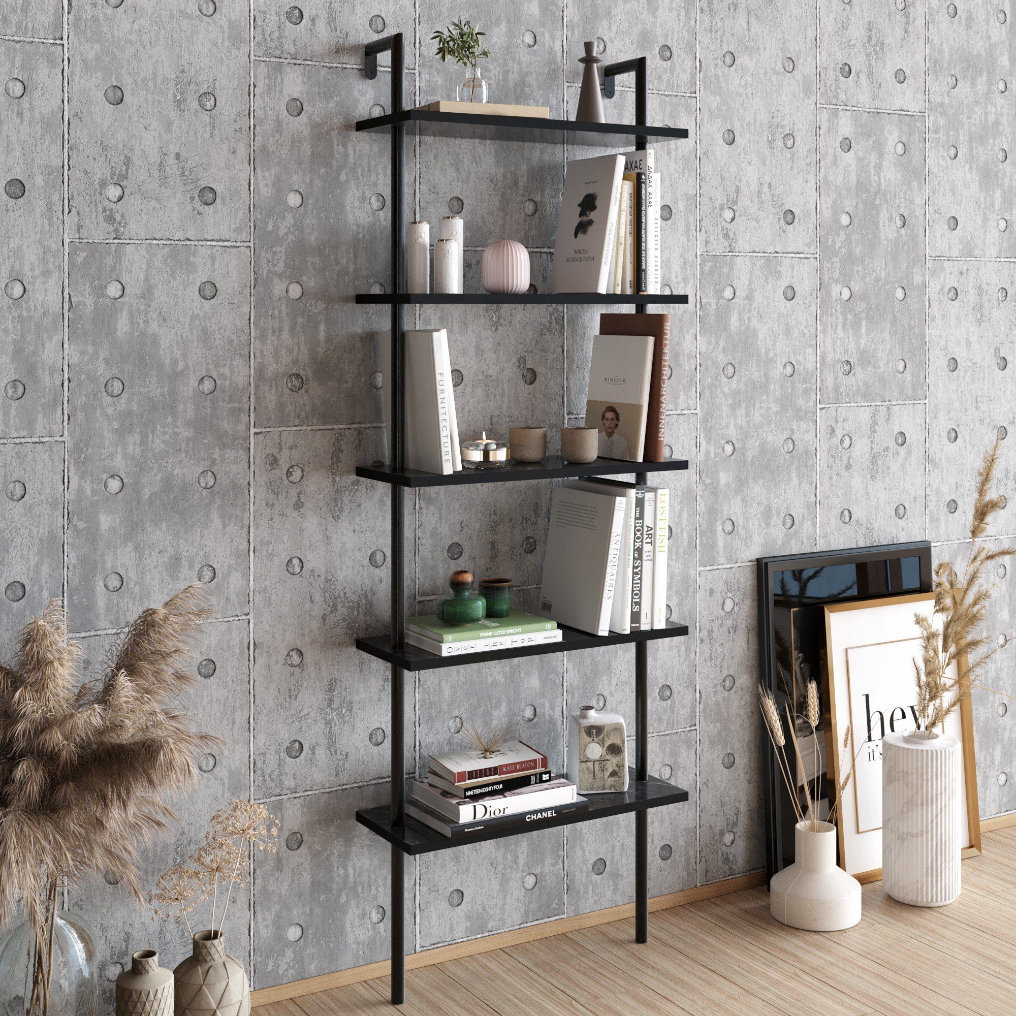 Skye Decor Bücherregal 100% MELAMINE COATED PARTICLE BOARD, 174 cm x 22 cm x 60 cm L1304