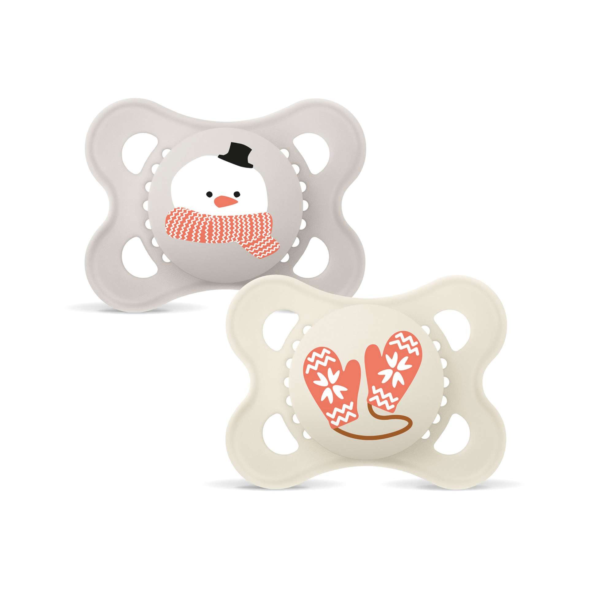 MAM Babyartikel Schnuller Original Winter Edition mit ovalem Silikon Sauger