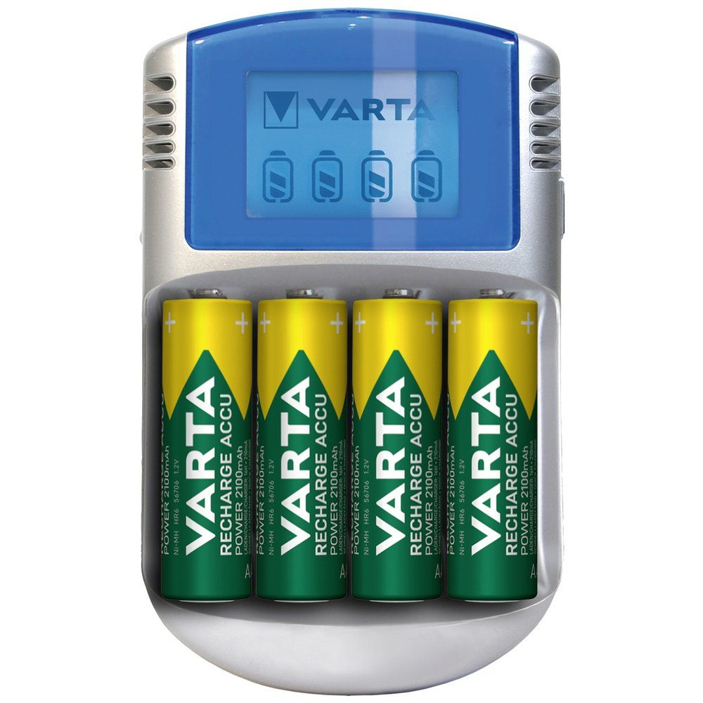 VARTA Varta LCD Charger 4x5716 & 12V & USB Rundzellen-Ladegerät NiMH Micro (Rundzellen-Lader