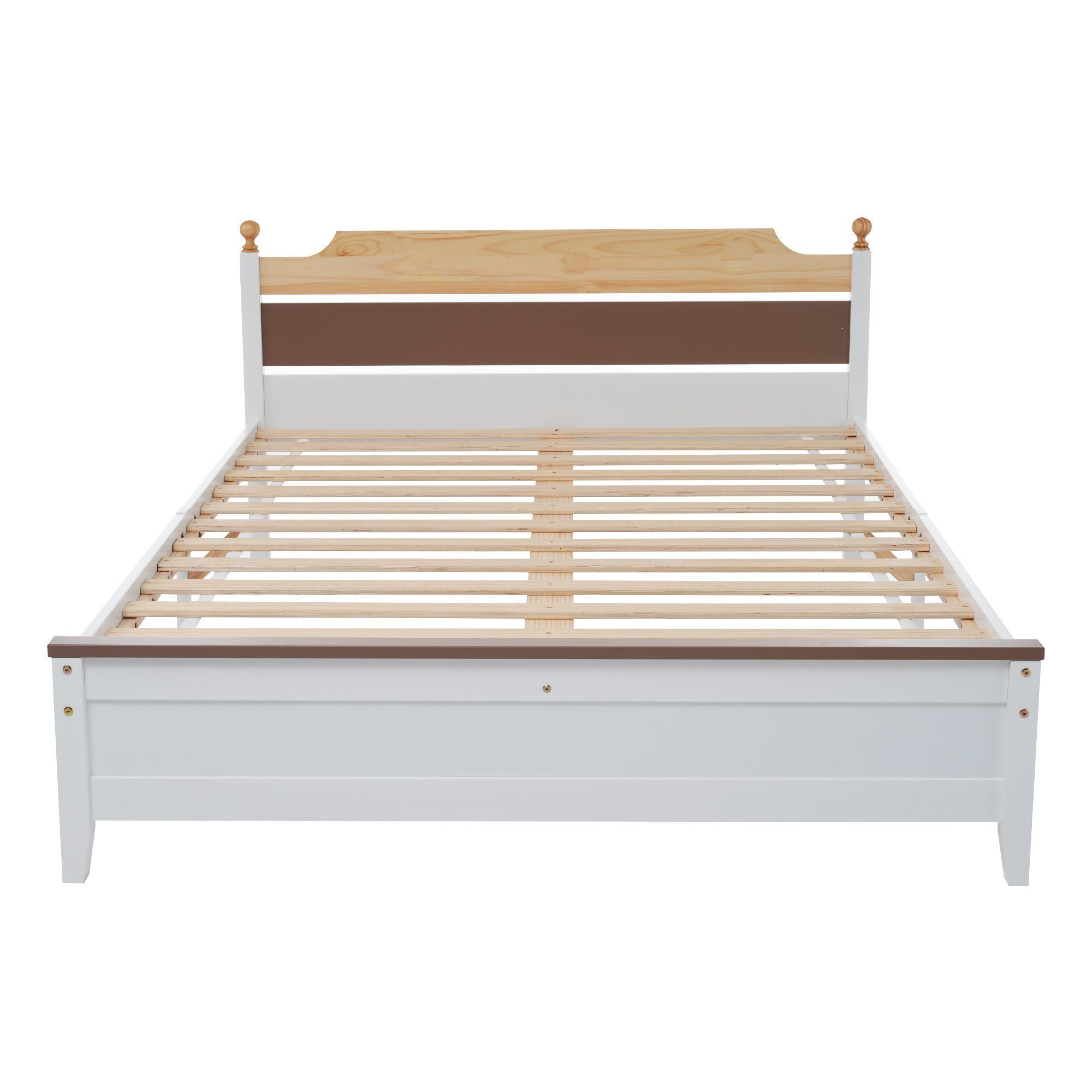 KLAM HOME Bettgestell Massivholzbett Holzbett aus günstig online kaufen