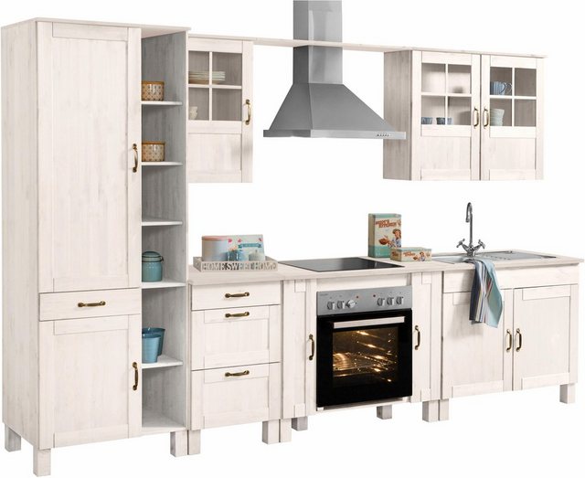 Home affaire Küchen Set »Alby«, ohne E Geräte, Breite 325 cm, aus massiver Kiefer  - Onlineshop Otto