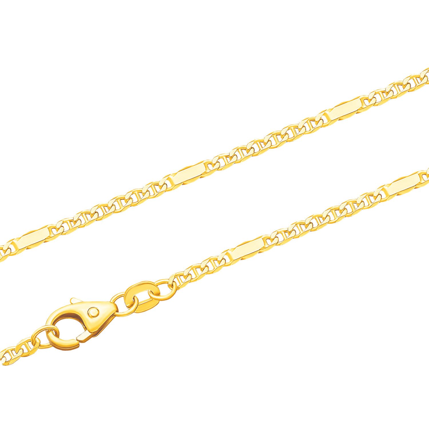 Goldkette JB Unisex Goldarmband Panzersteg Kettenbreite 1,9 mm 333 - 8 Kt 19 cm