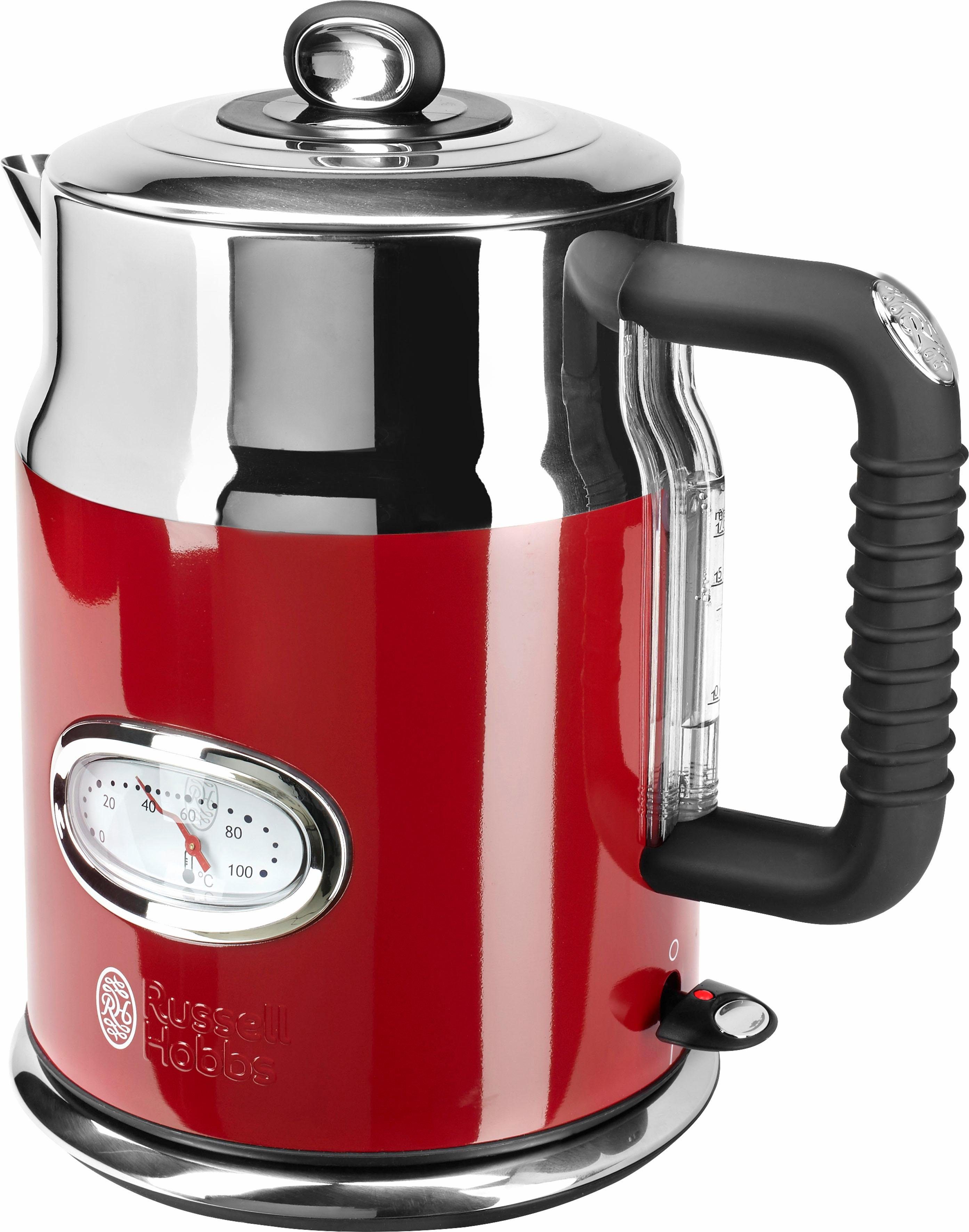 Russell Hobbs Wasserkocher Retro 2167070, 2400 Watt, Ribbon Red online