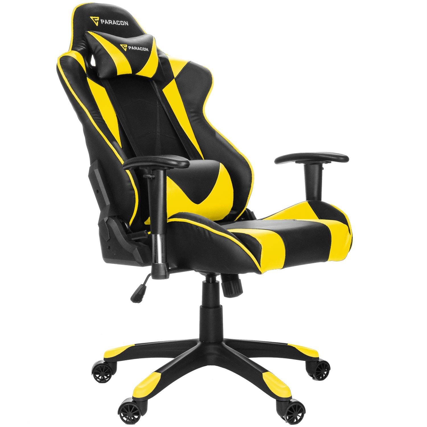 Nackenkissen Stuhl Gaming Paracon Gaming-Stuhl und inkl. Knight ebuy24 Gelb