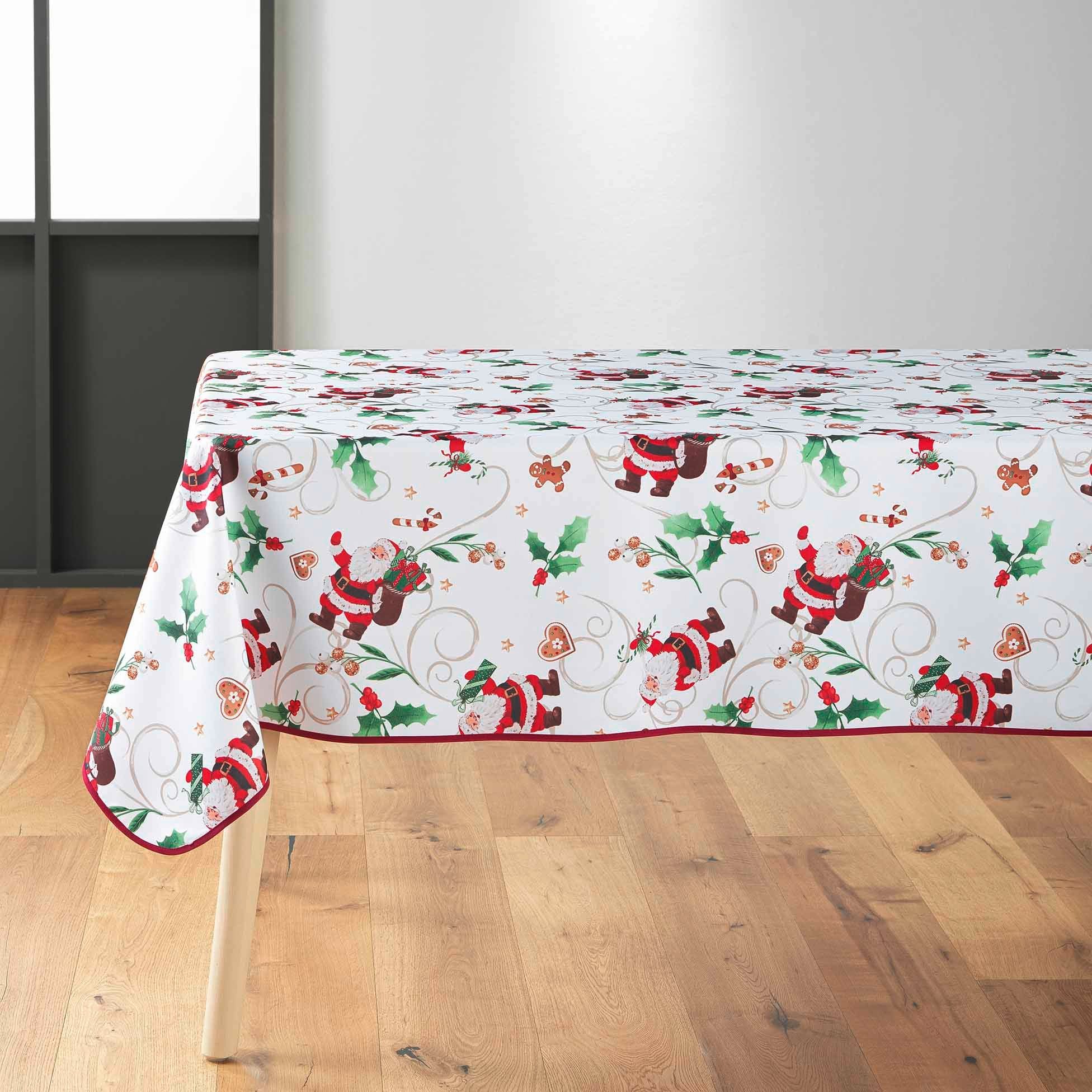 Douceur d'intérieur Tischdecke Weihnachtstischdecke NOEL, gemustert, weiß (Tischdecken 1-tlg)