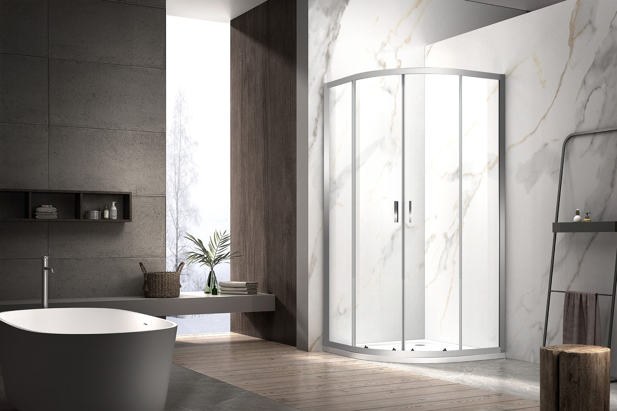 welltime Runddusche New Summer, BxT: 90x90 cm, Einscheibensicherheitsglas, günstig online kaufen