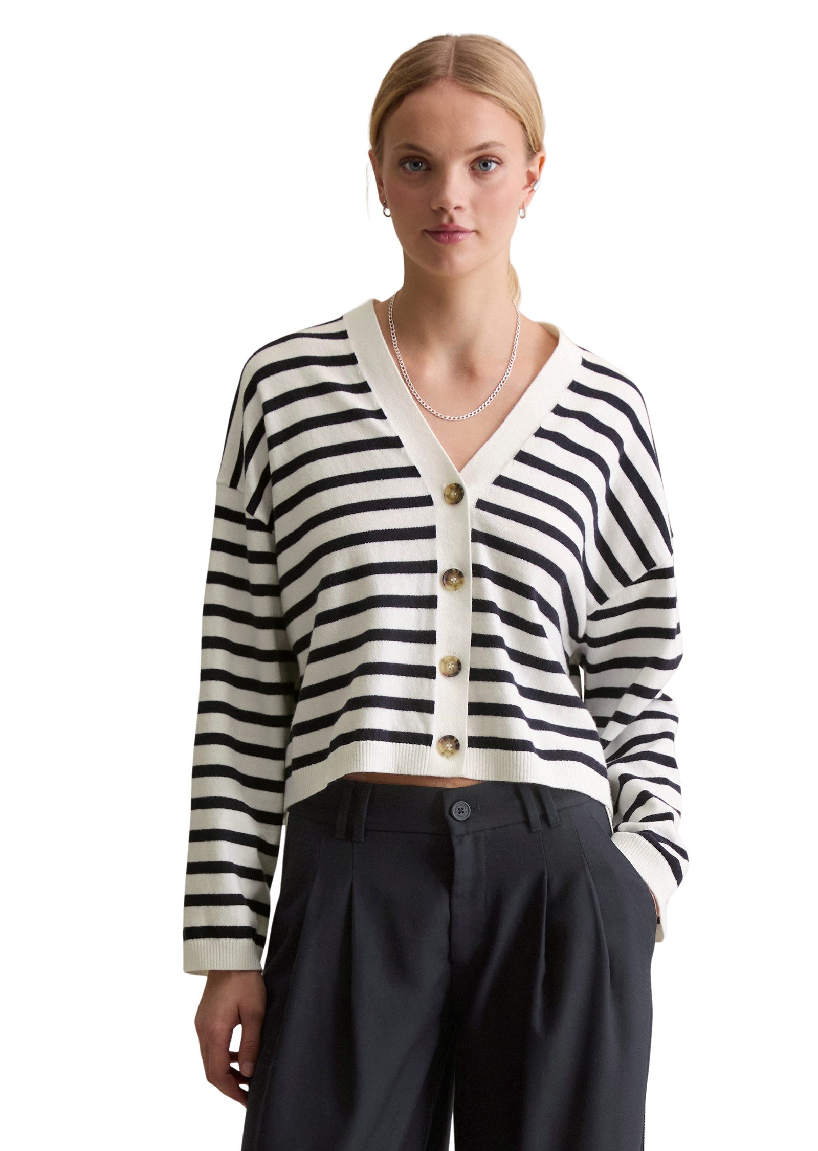 Marc O'Polo DENIM Cardigan relaxed fit aus Soft Cotton Stretch günstig online kaufen