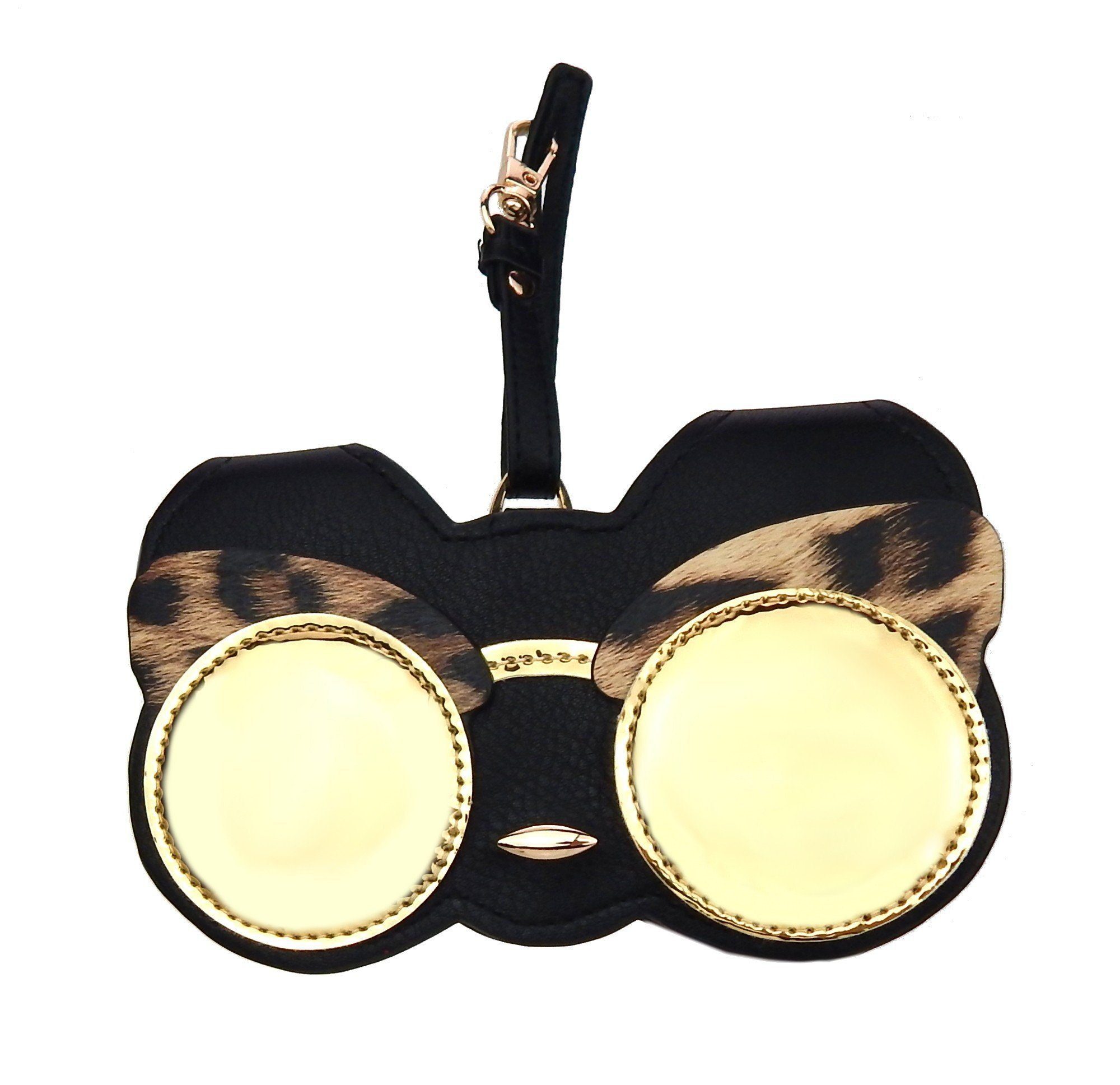 Ella Jonte Brillenetui, Trend-Brillenetui Leo Gold – Stylisches Accessoire für Tasche & Gürtel
