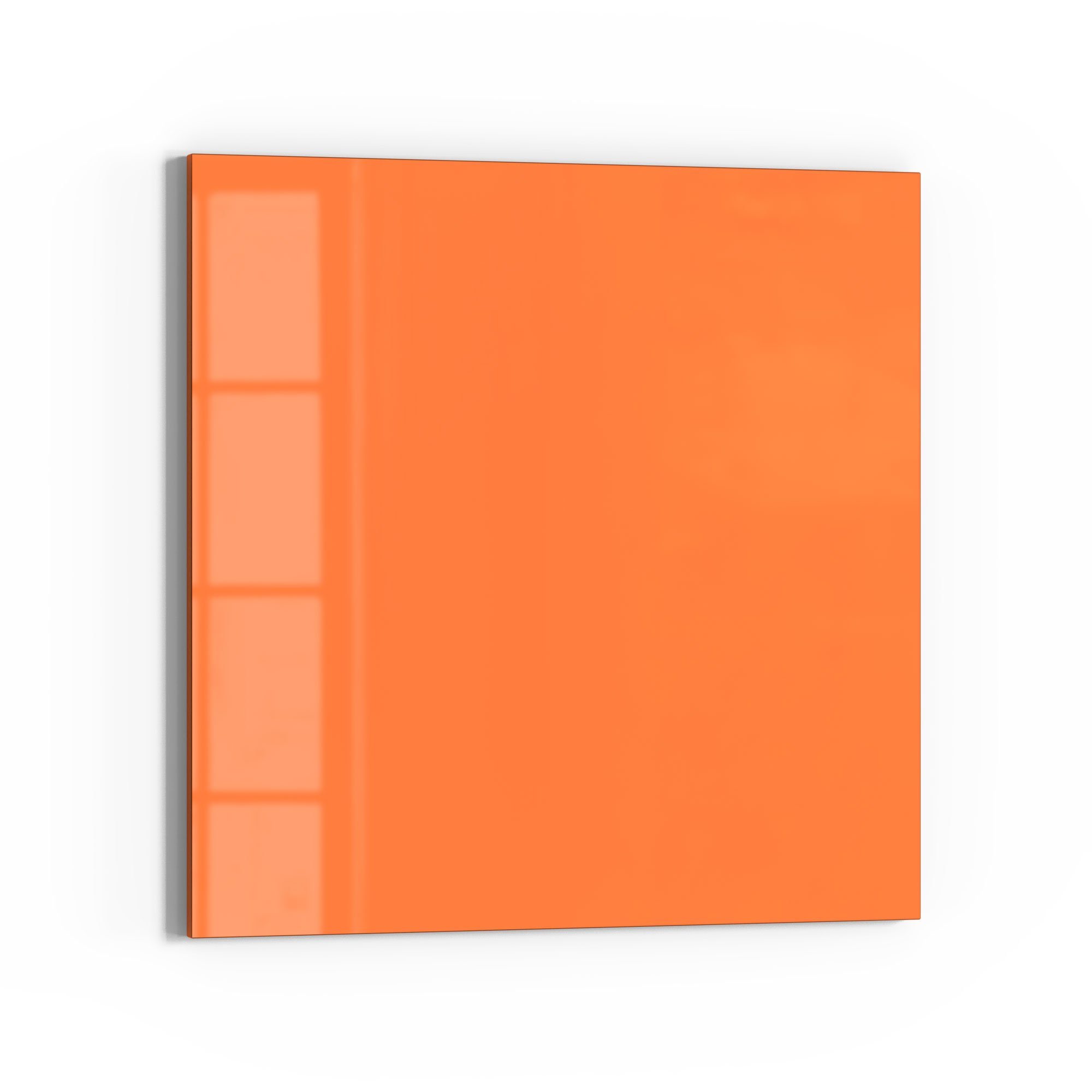 DEQORI Magnettafel 'Unifarben - Orange', Whiteboard Pinnwand beschreibbar