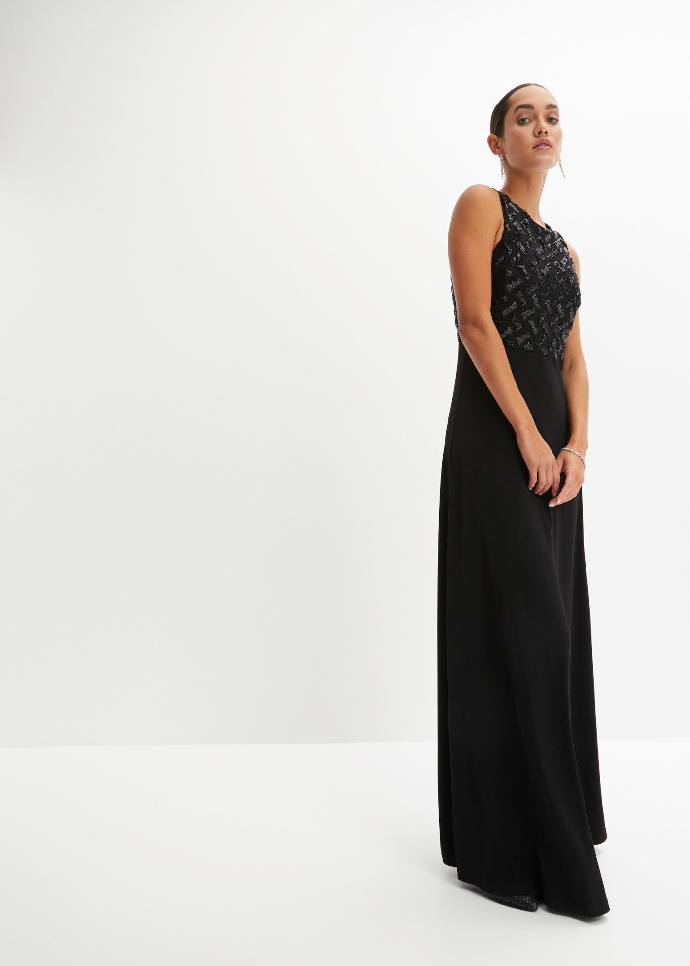 bonprix Maxikleid Oberteil mit Paillettenstickerei, elegant, ärmellos – Bild 5 von 5