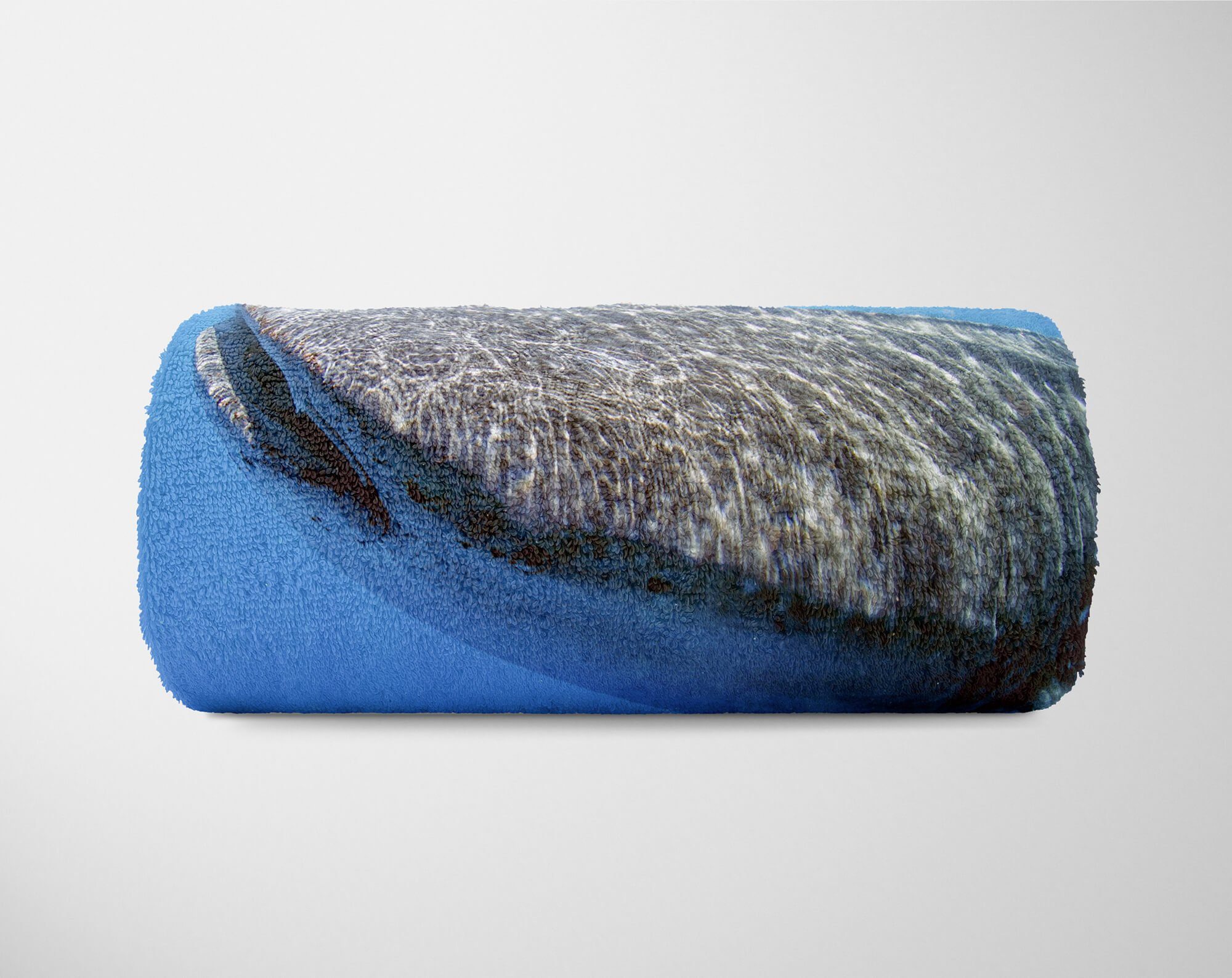 Saunatuch Kuscheldecke mit Wasse, Strandhandtuch unter Handtuch Walhai (1-St), Handtücher Tiermotiv Baumwolle-Polyester-Mix Handtuch Sinus Art
