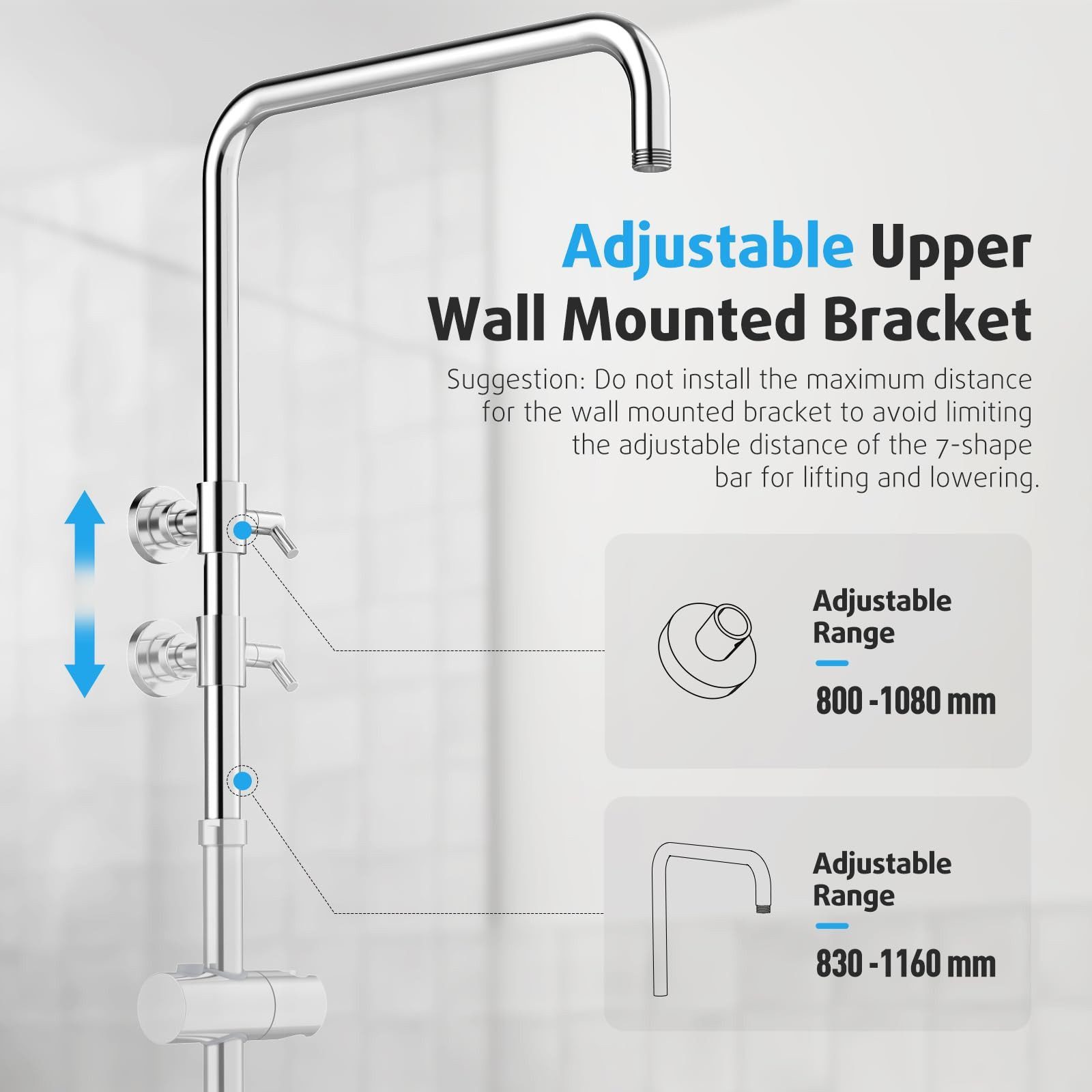 Rainsworth Duschsystem mit Armatur, mit Ablage, günstig online kaufen
