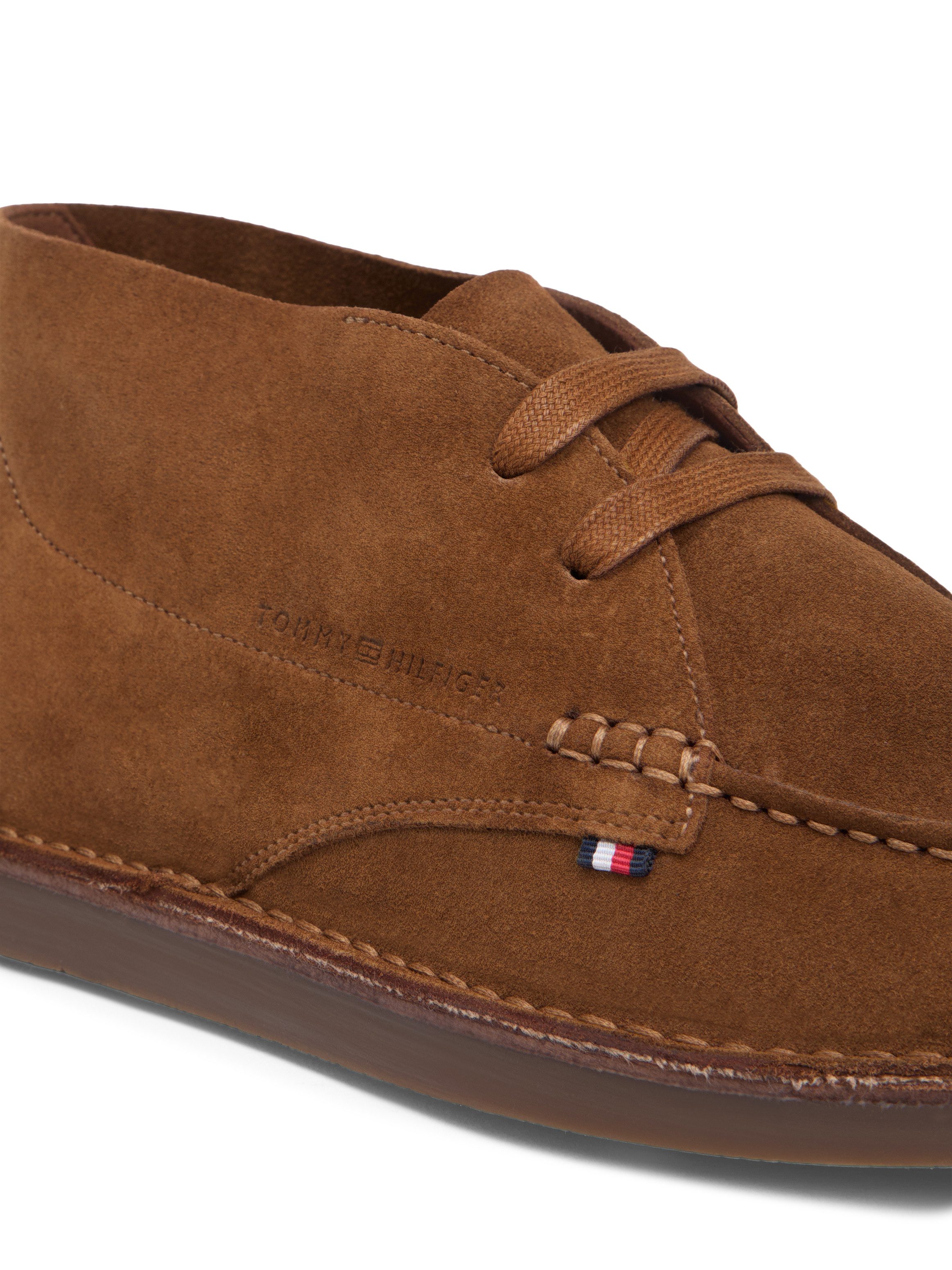 Tommy Hilfiger HILFIGER STITCHDOWN SUEDE CHUKKA Schnürboots, Schnürschuh in Mokassin-Optik