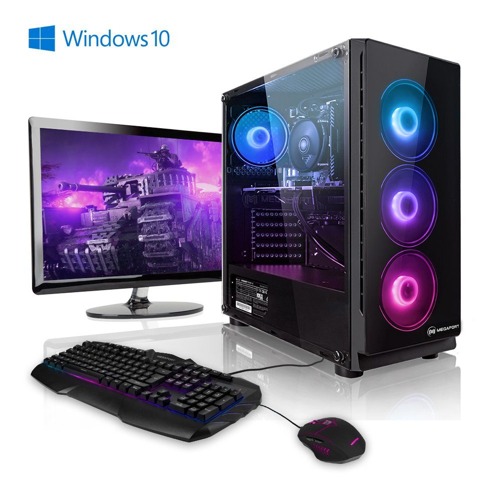 Megaport GamingPC (24, AMD AMD Ryzen 5 3500X 6x3,60 GHz, GeForce GTX 1660 6GB, 16 GB RAM, 1000