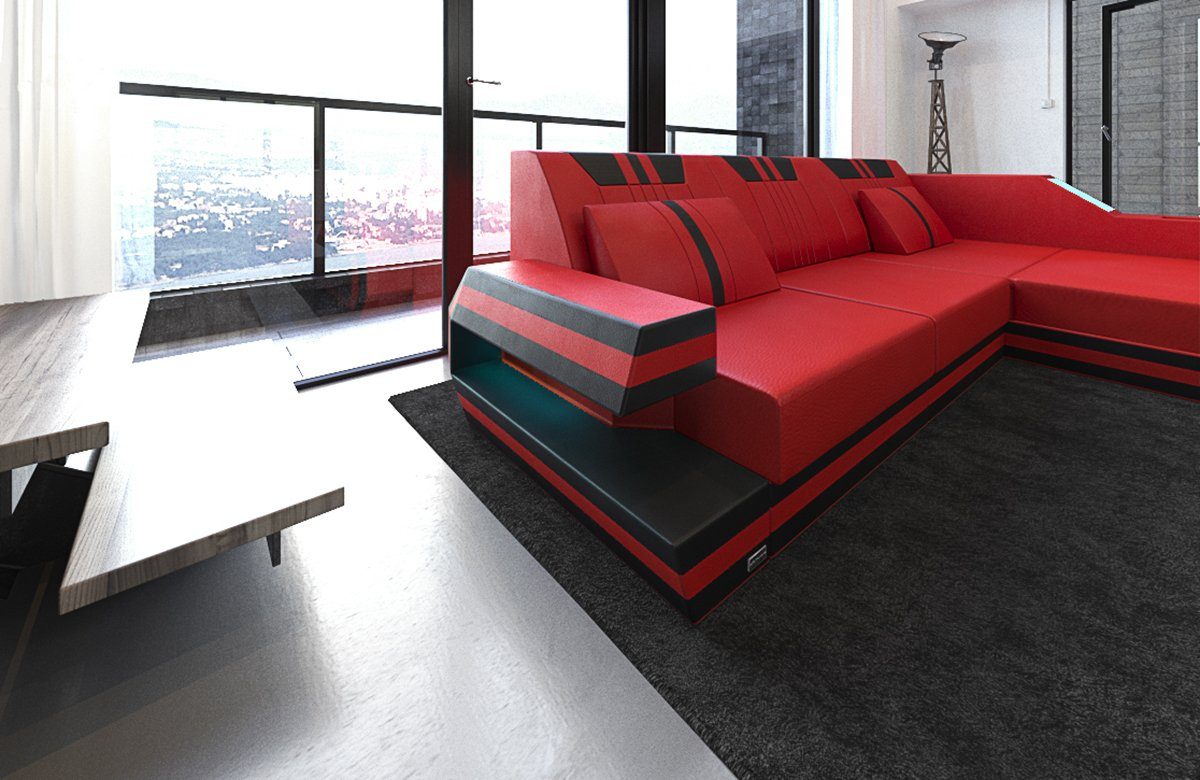 Sofa Dreams Ecksofa Ledercouch Ledersofa Ravenna günstig online kaufen