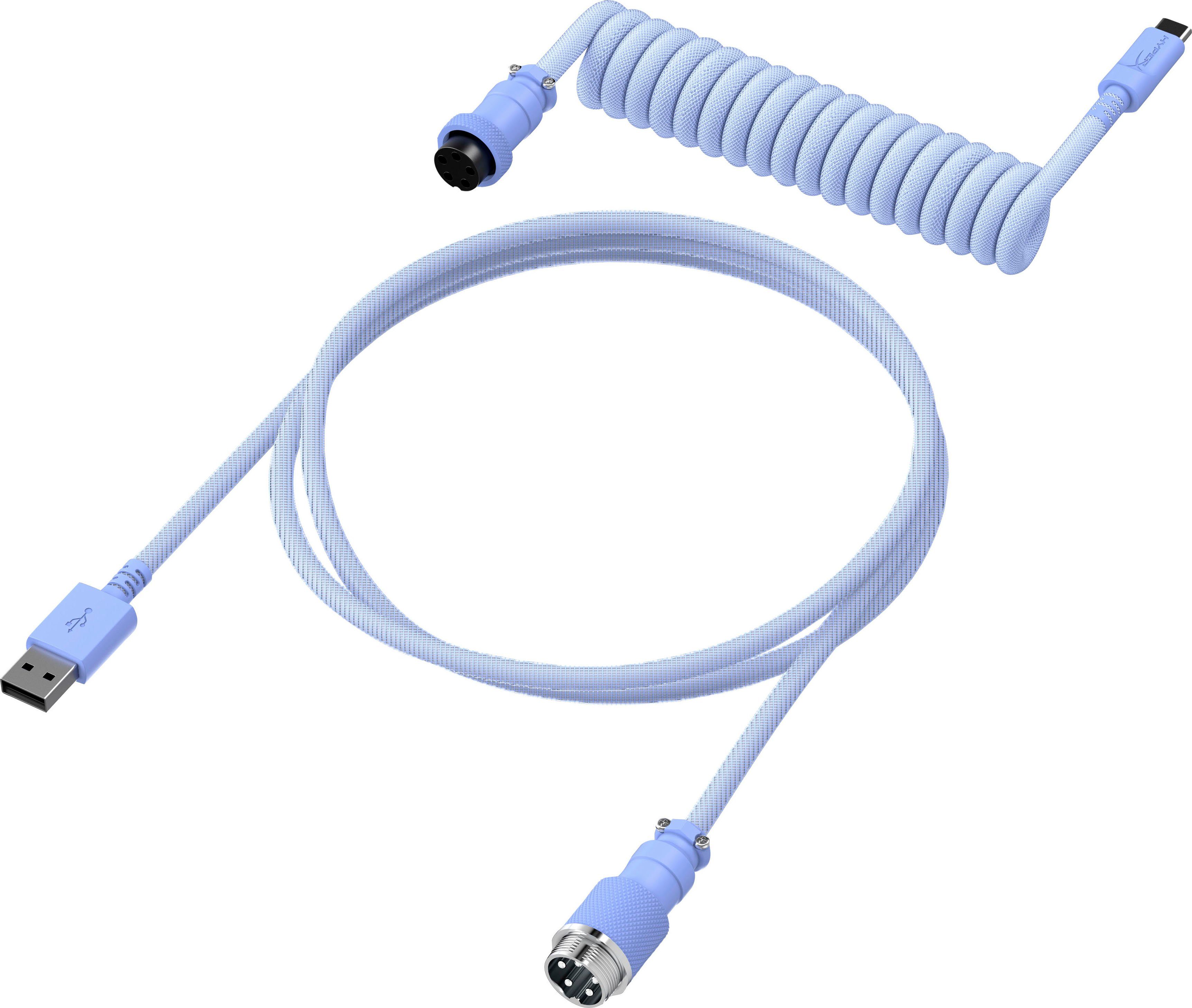 HyperX USBC Coiled Cable Spiral-Verbindungskabel, USB Typ A, USB-C, (120 cm)
