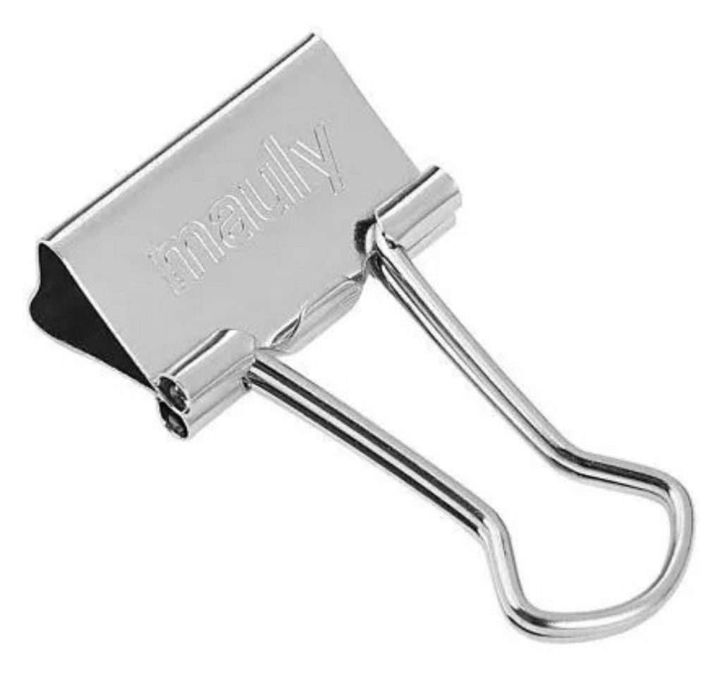 Thumbnail - MAUL Büroklammer 12 MAUL Foldbackklammern silber 1,9 cm, Robust für sicheres Klemmen von Dokumenten