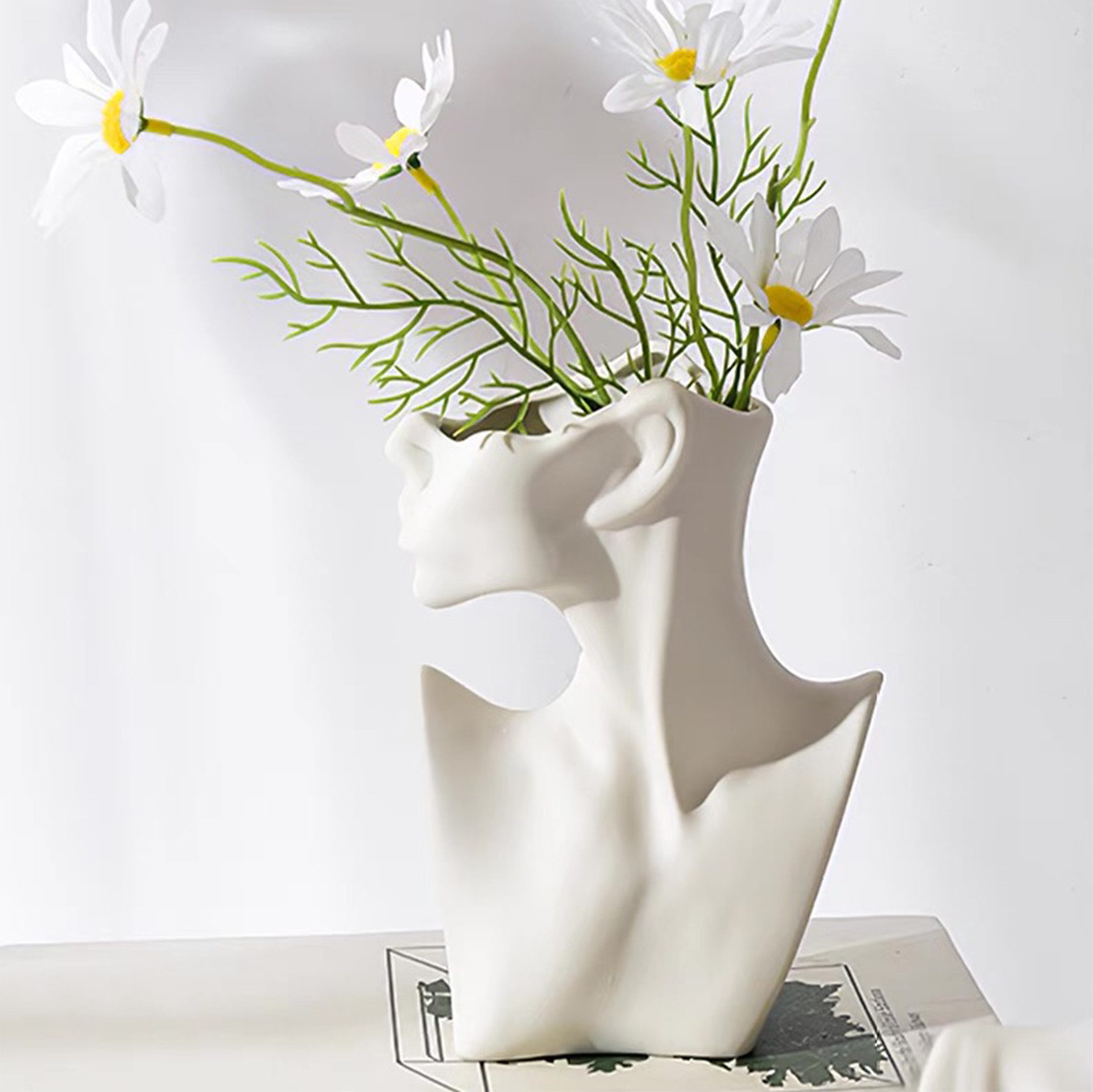 Masbekte Dekovase Körpervase, Keramik Vase, Menschliches günstig online kaufen