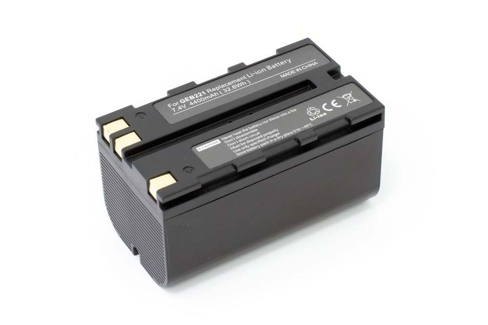 vhbw kompatibel mit Leica Builder 200, 100, 500, 400, 300 Akku Li-Ion 4400 mAh (7,4 V)