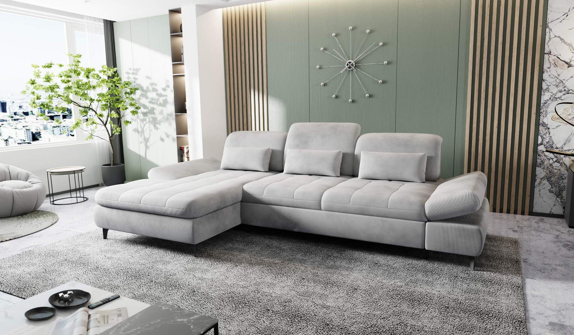 Hygger Möbelhaus Ecksofa „Nola“ L-Form mit günstig online kaufen
