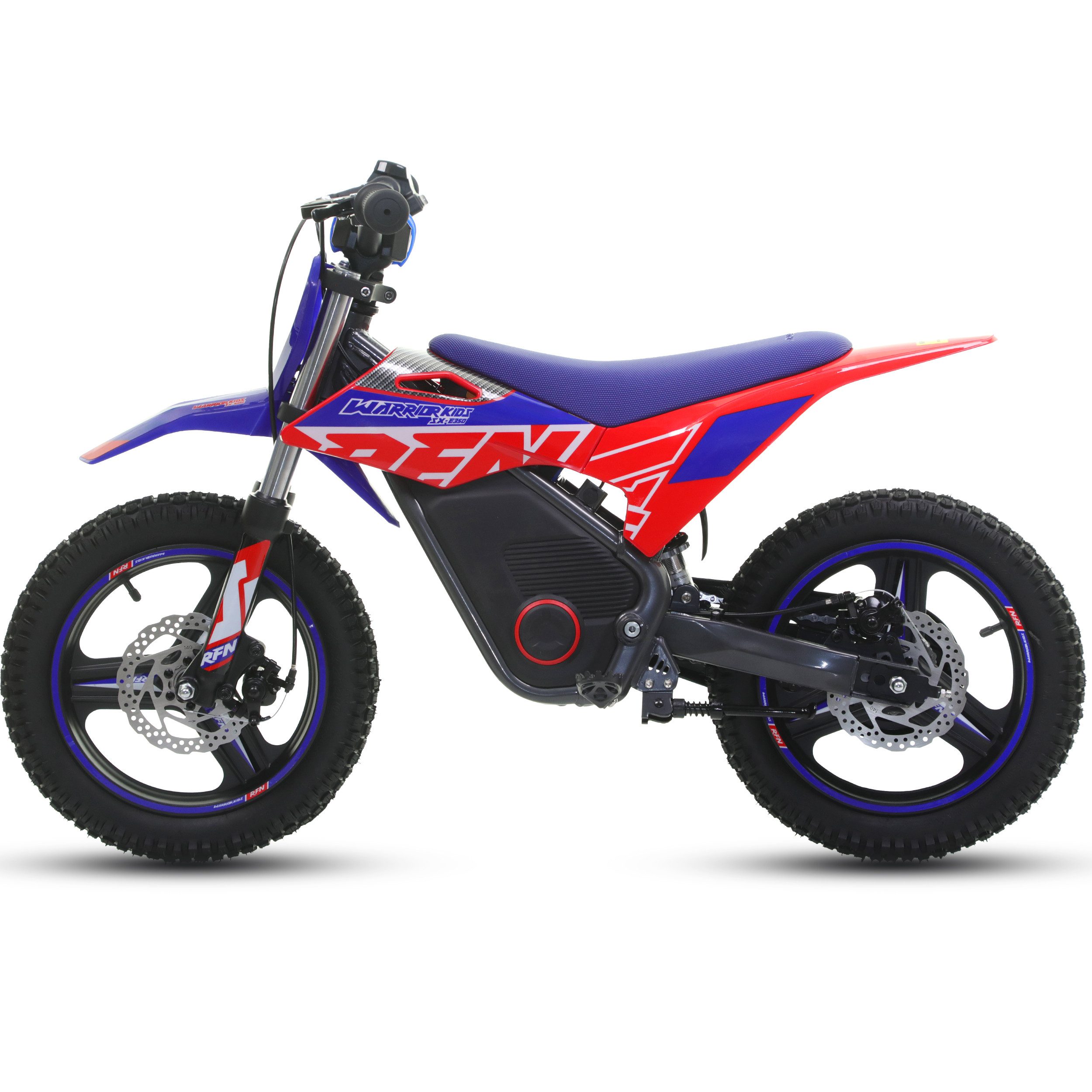 Vankel Elektro-Kindermotorrad SX-E350 350W 14 Zoll E-Motorrad für Kinder 8-12 Jahre 36V Akku, Belastbarkeit 50 kg, 3 Fahrstufen, Bis 30 km/h, 17 Nm, Scheibenbremsen und Federung
