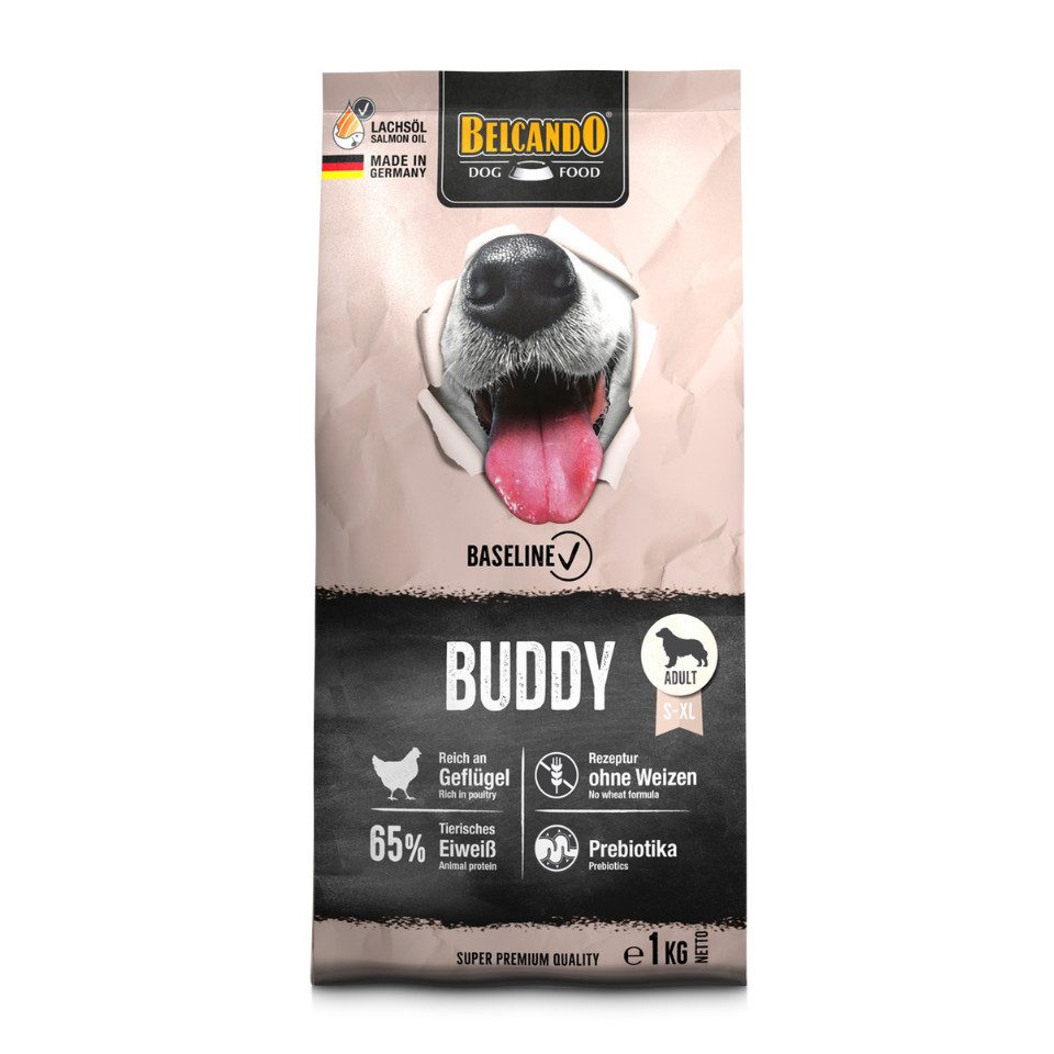 Belcando Baseline Buddy - hochwertiges Trockenfutter mit Geflügel, Trockenfutter für: Hunde