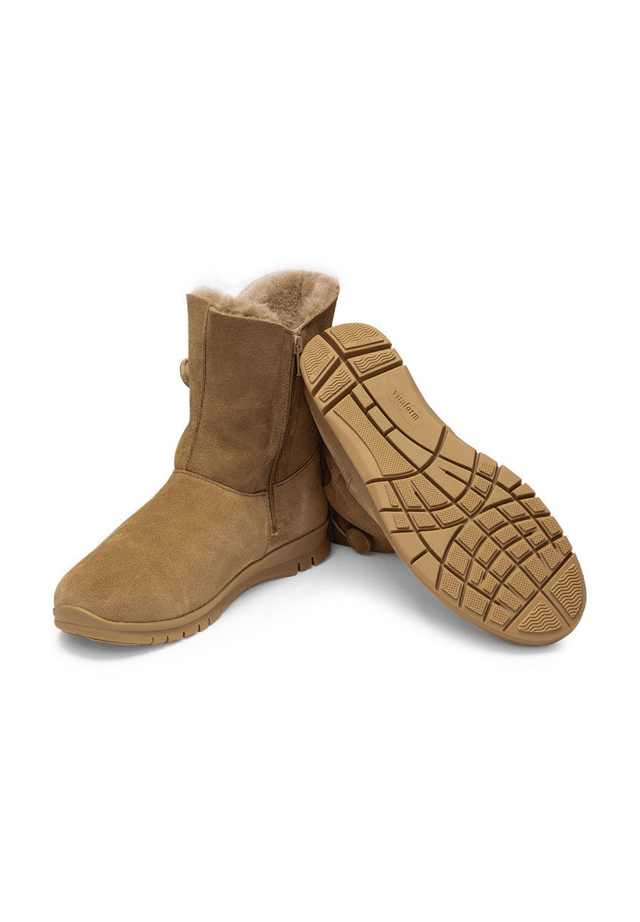 vitaform Damenschuhe Stiefelette Veloursleder Stiefelette